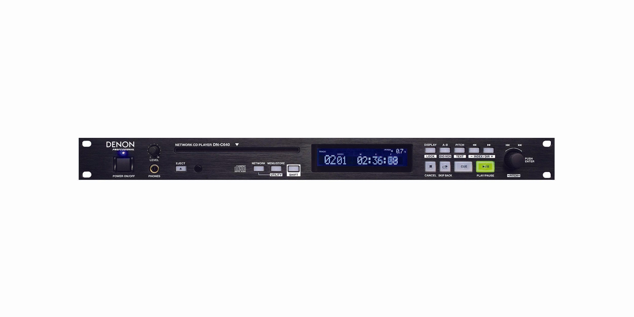 B-Stock: Denon DN-C640, Professional Rack Mount Slot-Load Network CD Player by Shure