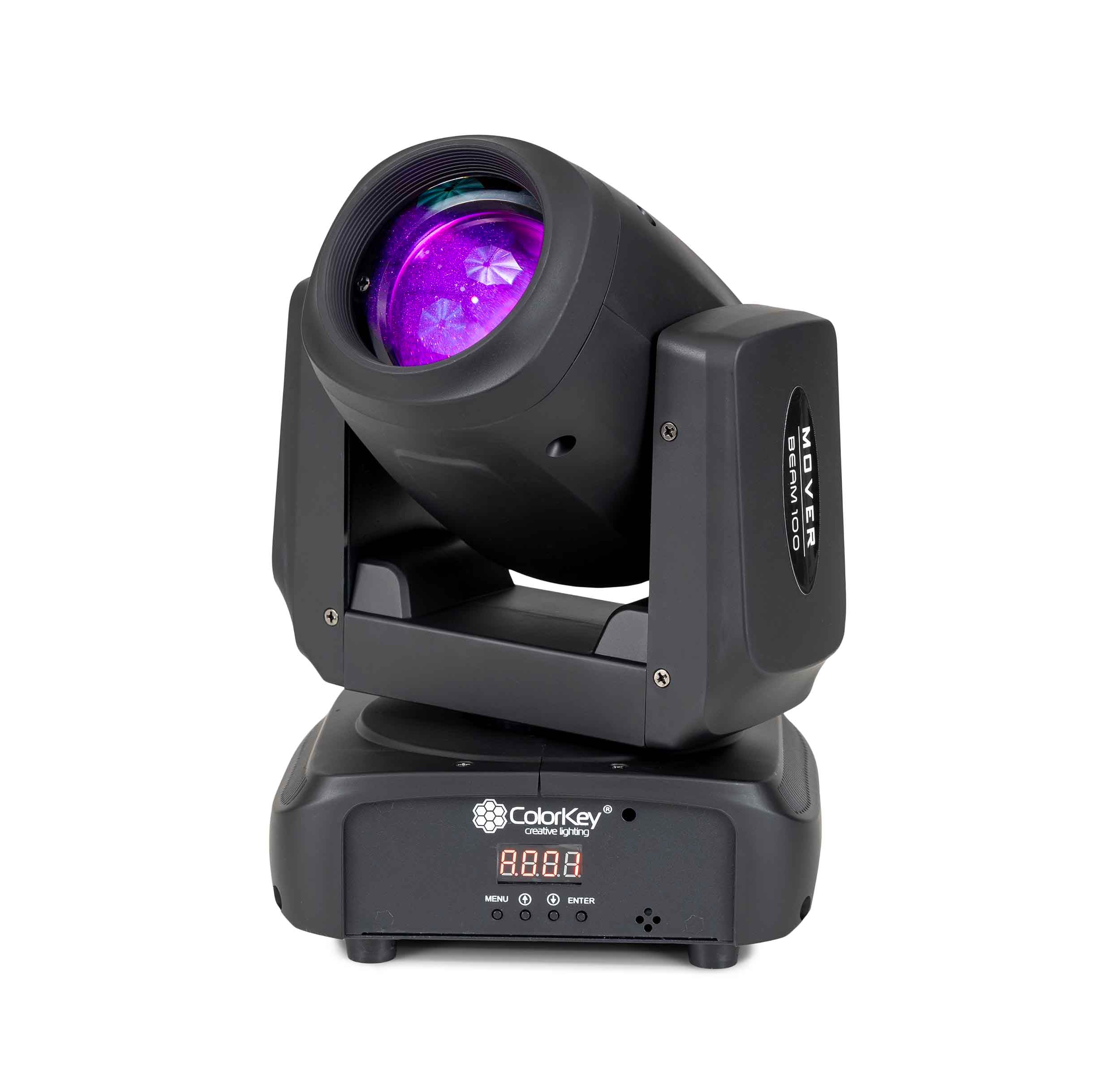 Colorkey CKU-5060, Compact 100-Watt Moving Head Beam with Rainbow Prism by ColorKey