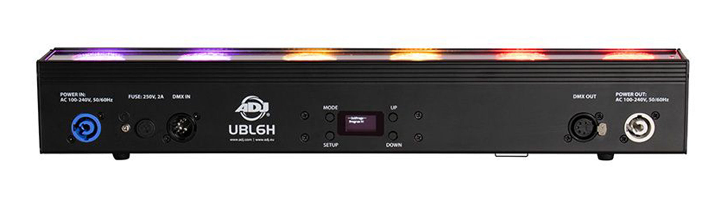 ADJ UBL6H, RGBAL+UV Linear Light Bar with Diffusion Filter - 6 LEDs by ADJ