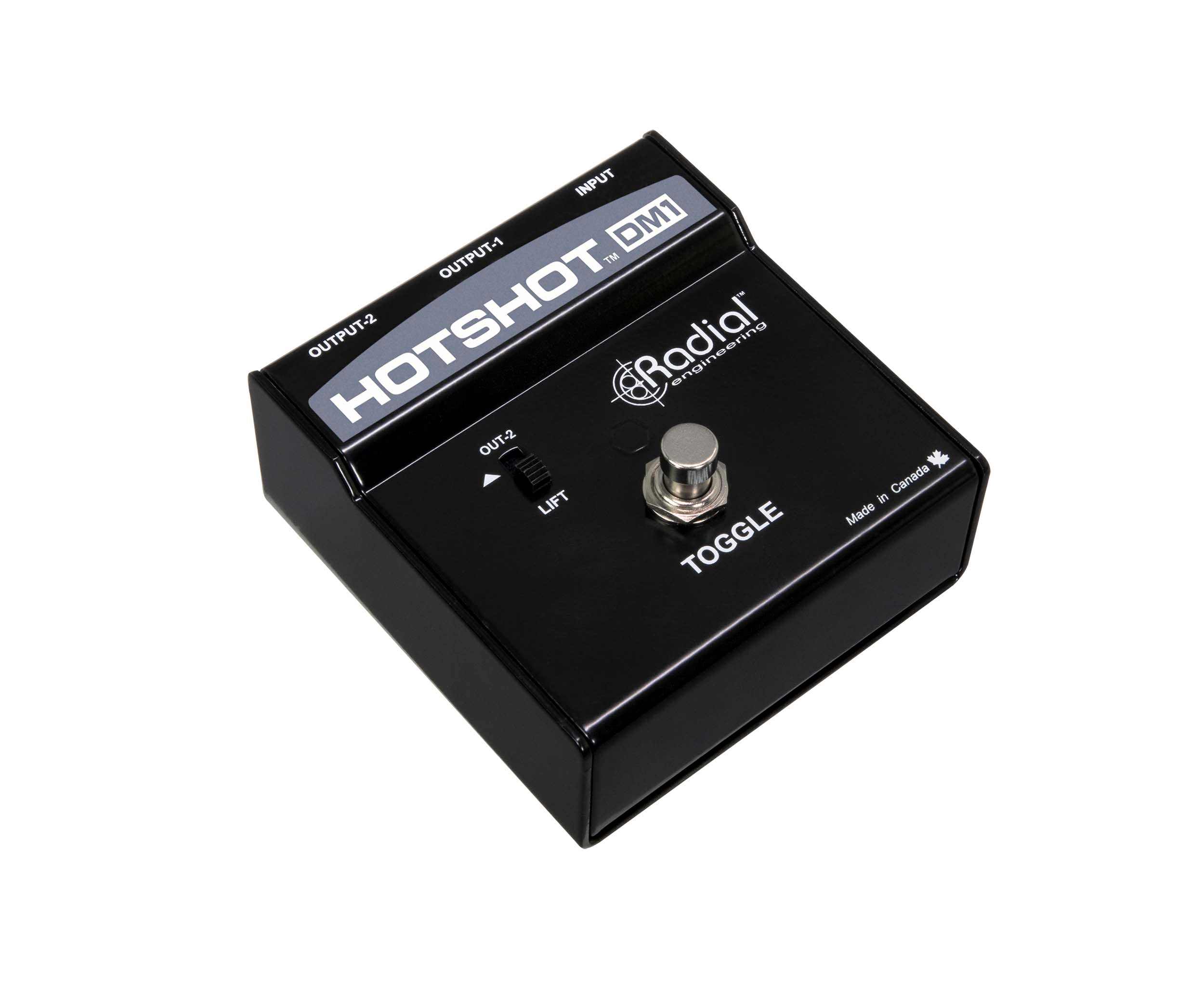 Radial Engineering HotShot DM-1, Microphone Switcher with Momentary Toggle Footswitch by Radial Engineering