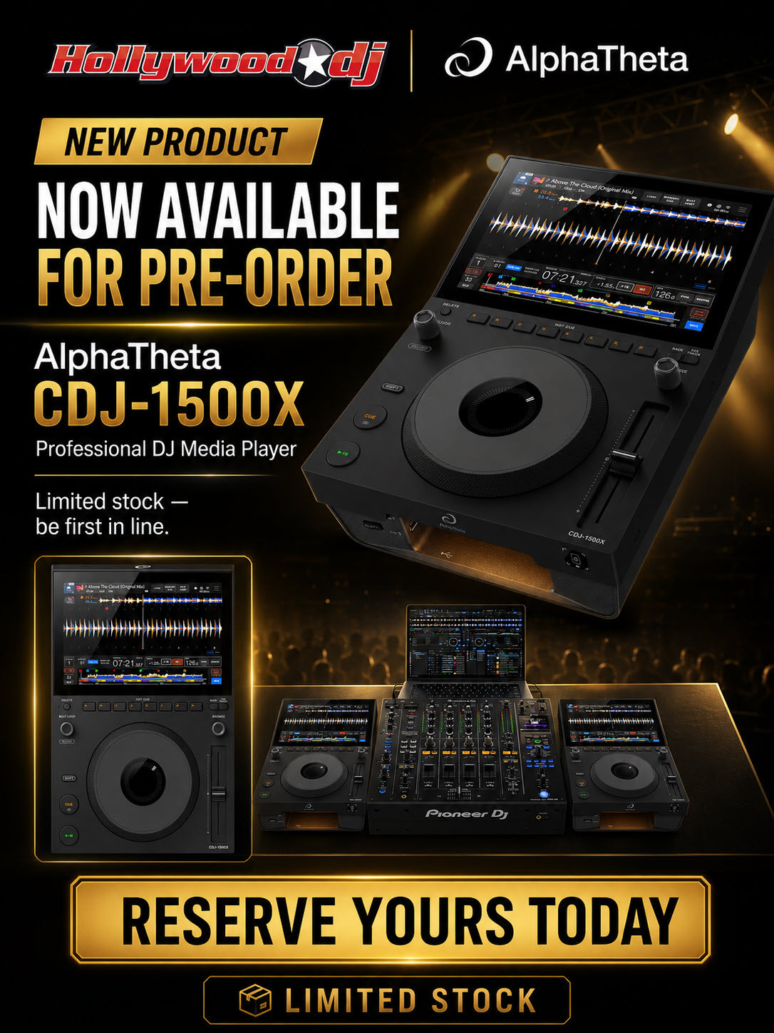 AlphaTheta New CDJ-15000X DJ Media Player