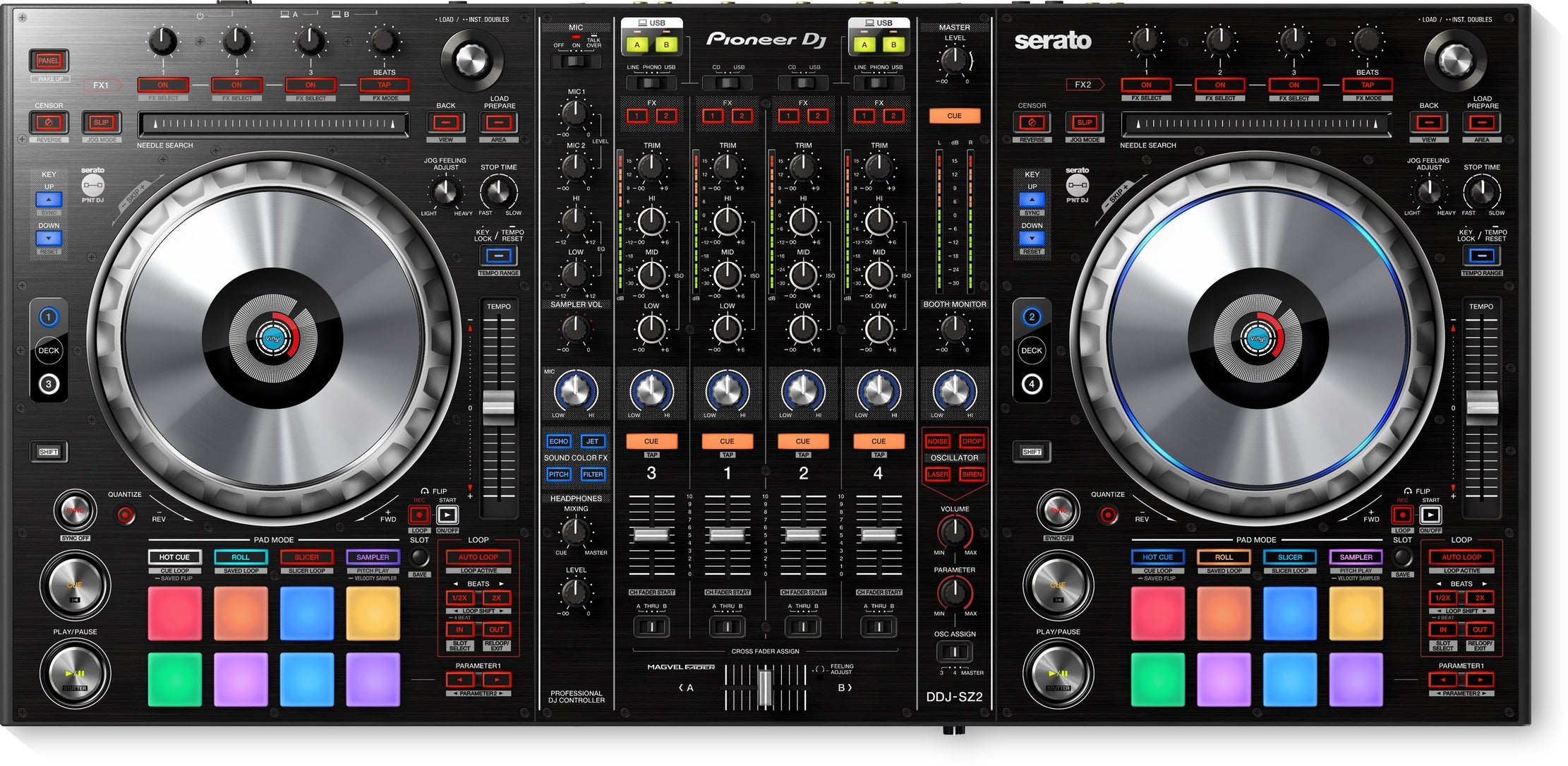 B-Stock: Pioneer DJ DDJ-SZ2 4 Channel DJ Controller - Serato DJ by Pioneer DJ