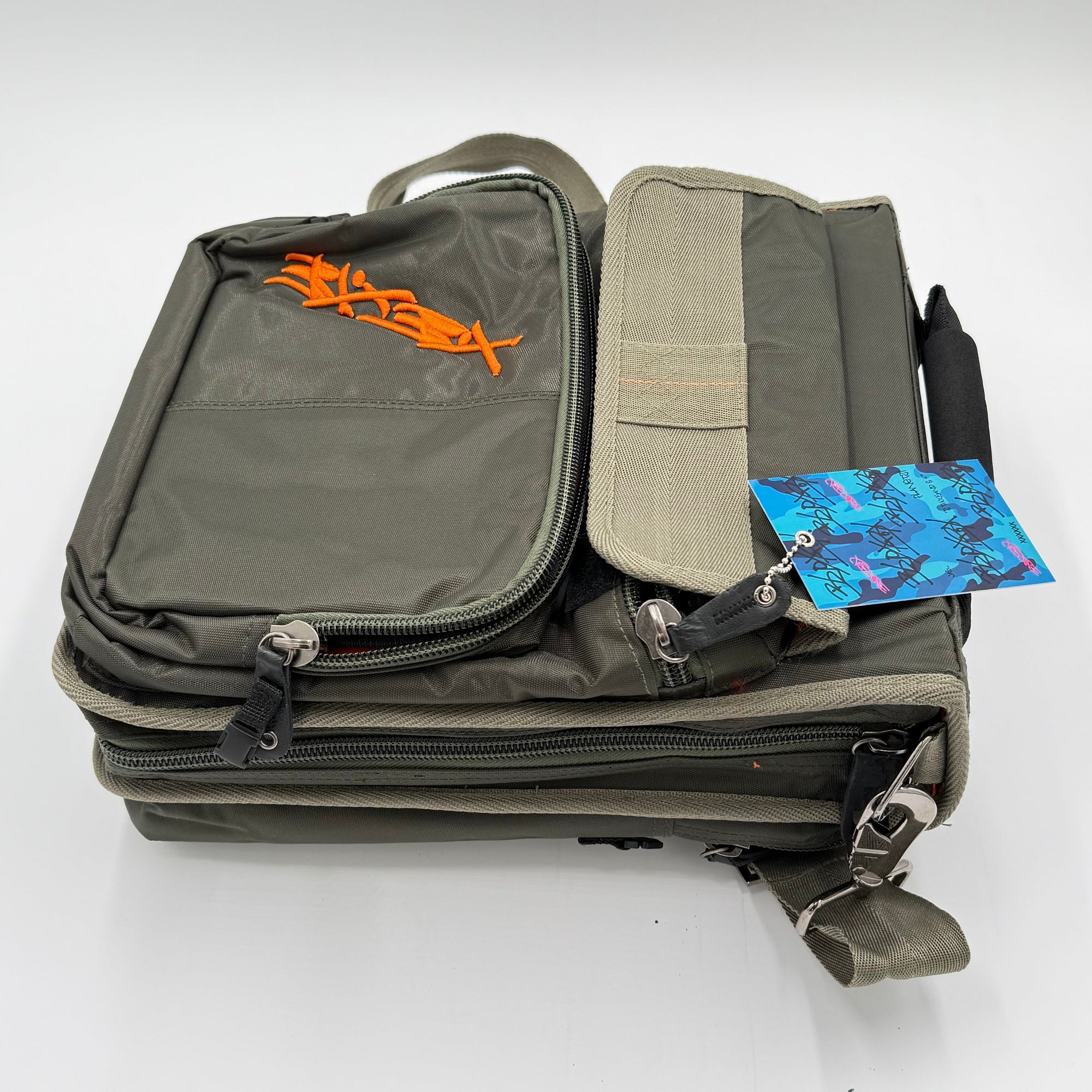 Bloxbox Olive DJ Satchel Bag - fits gobos, small midi controllers, cables, accessories by Hollywood DJ