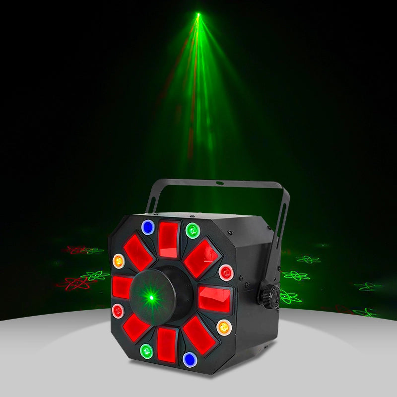 Eliminator Lighting Furious Three RG, 3-FX-IN-1 Moonflower, Wash, and Laser Light Effect Fixture by Eliminator Lighting