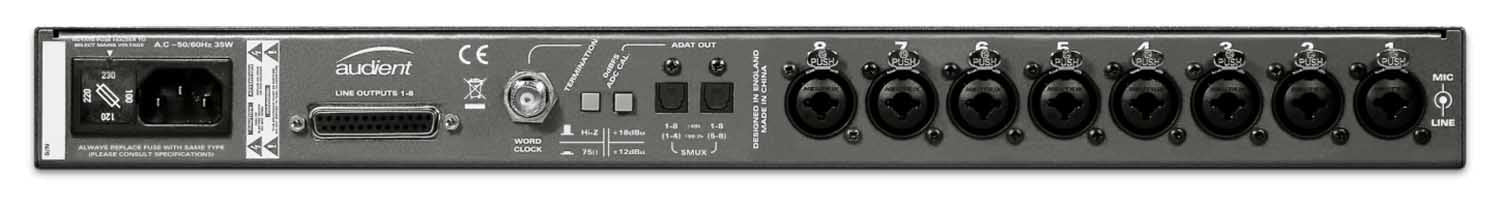 Audient ASP800 8 Channel Mic Preamp with HMX & IRON by Audient