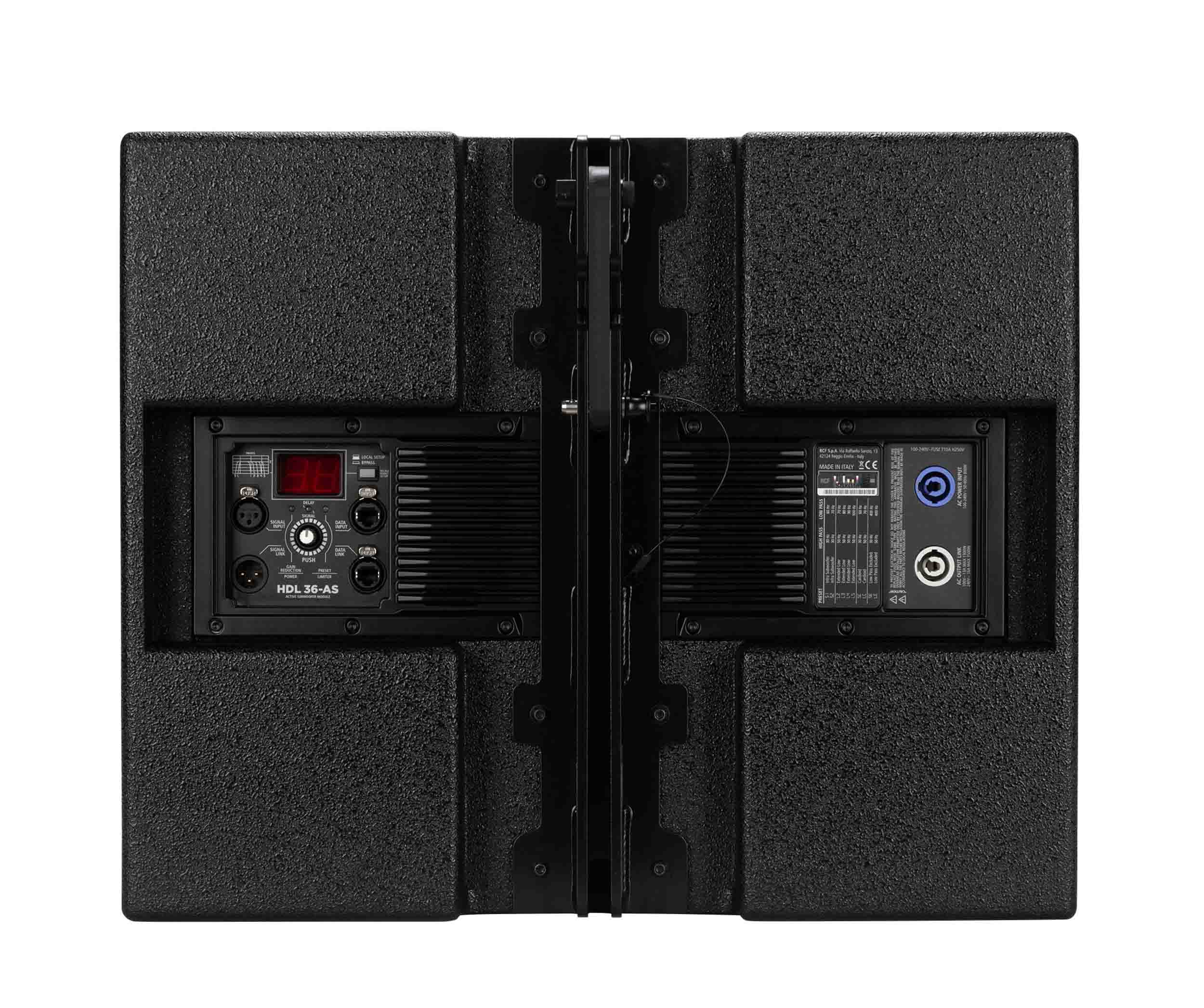 RCF HDL36-AS, 3200W Active Flyable Subwoofer Module - Black by RCF
