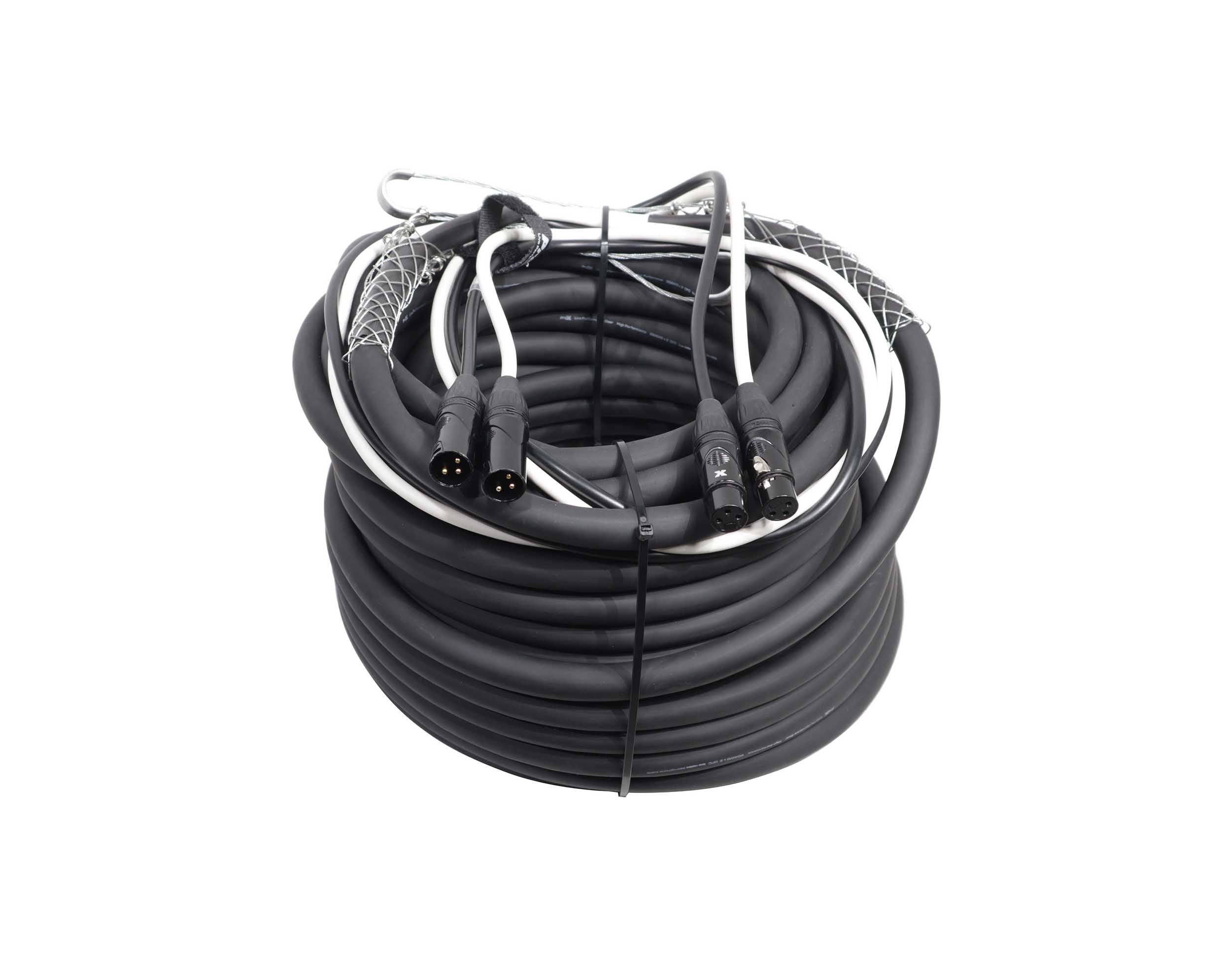 ProX XC-DXLR100, Dual XLR-M to Dual XLR-F High Performance Audio Cable - 100 Ft by ProX Cases
