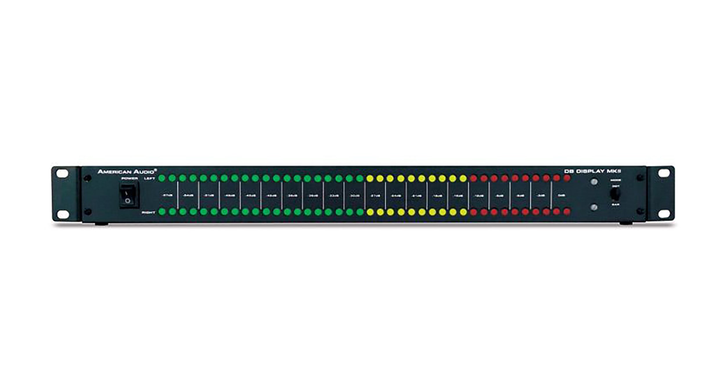 American Audio DB DISPLAY MKII, 19-Inch Mountable LED dB Level Display & Amp Rack Lightshow by American Audio