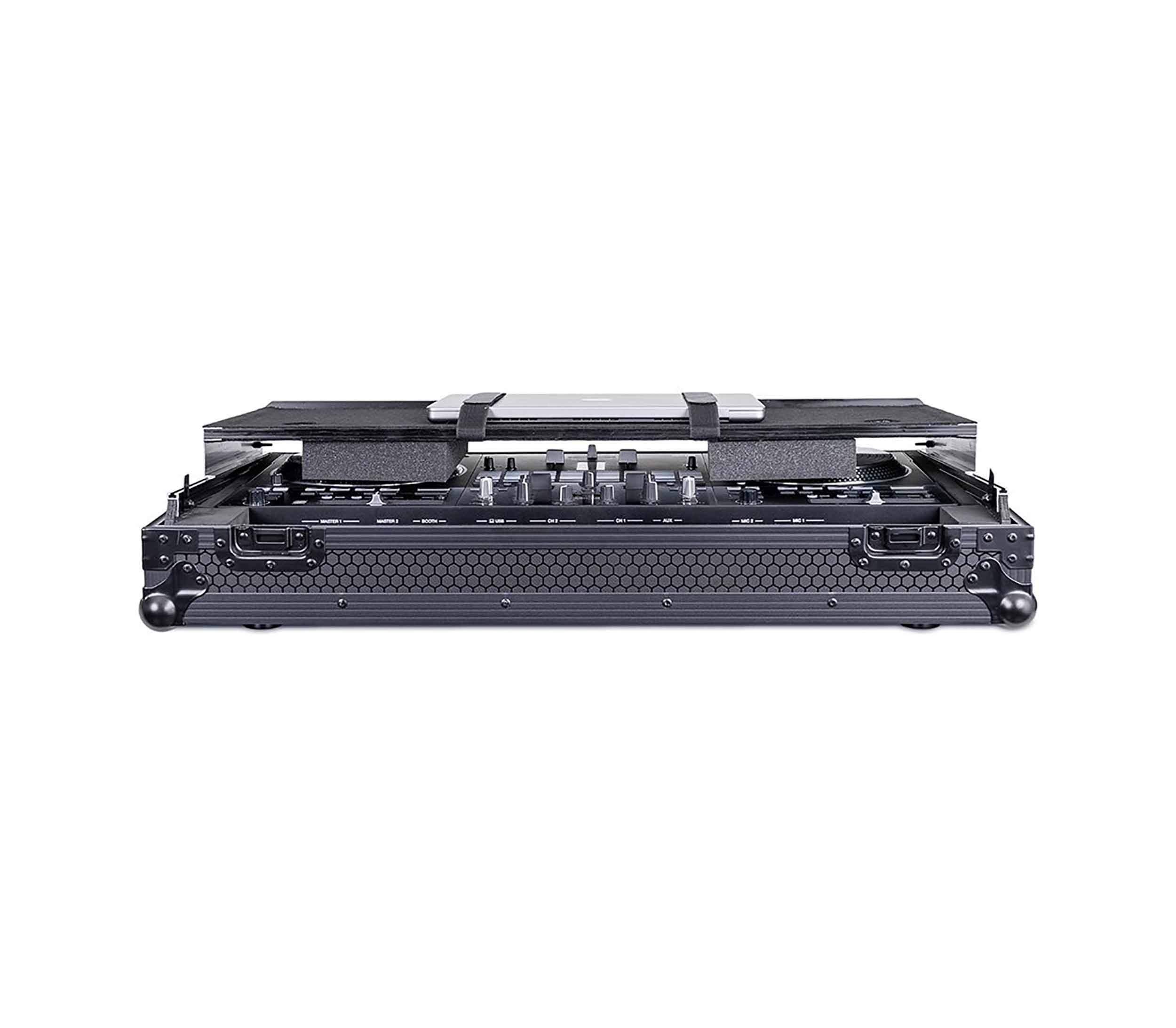 Headliner HL10021, Flight Case with Laptop Platform and Wheels for Pioneer DJ DDJ-REV7 - Pitch Black by Headliner