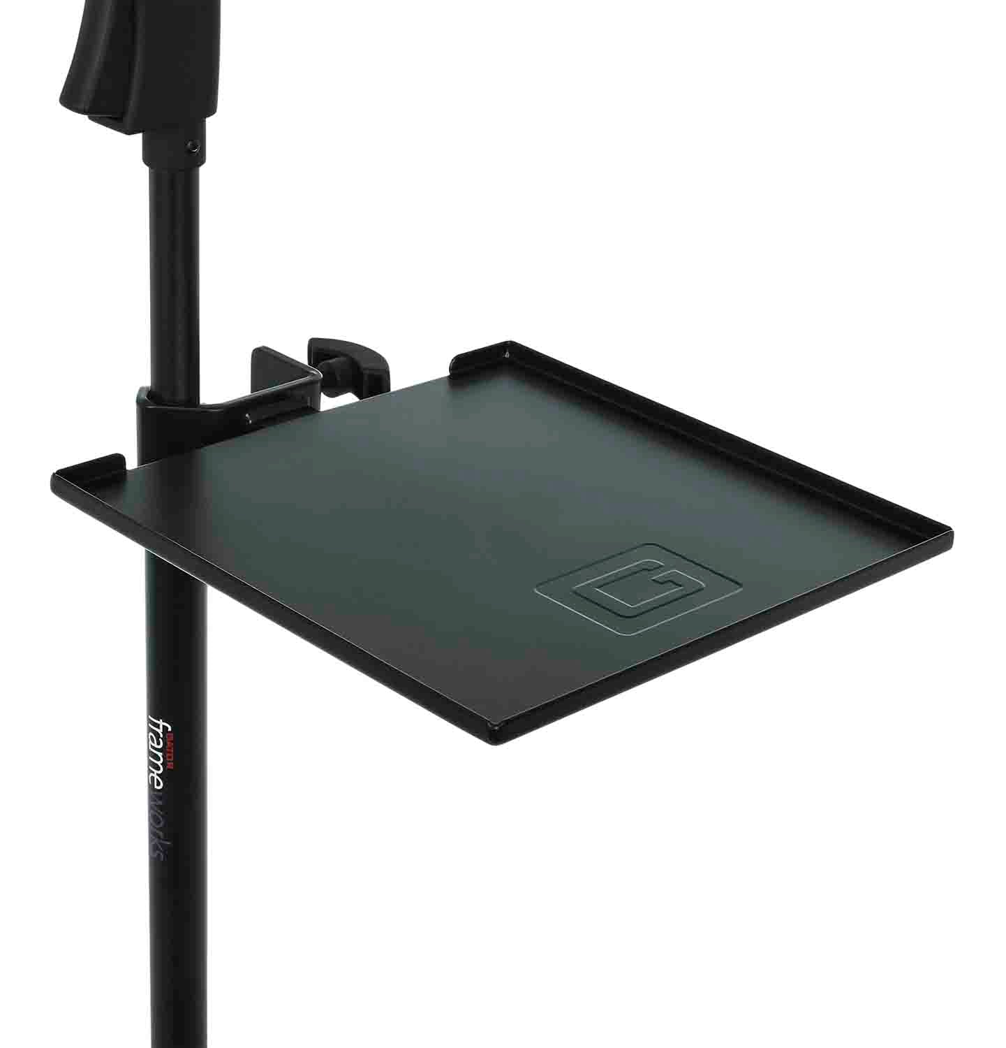 Gator GFW-SHELF0909 Microphone Stand with Accessory Shelf by Gator Cases