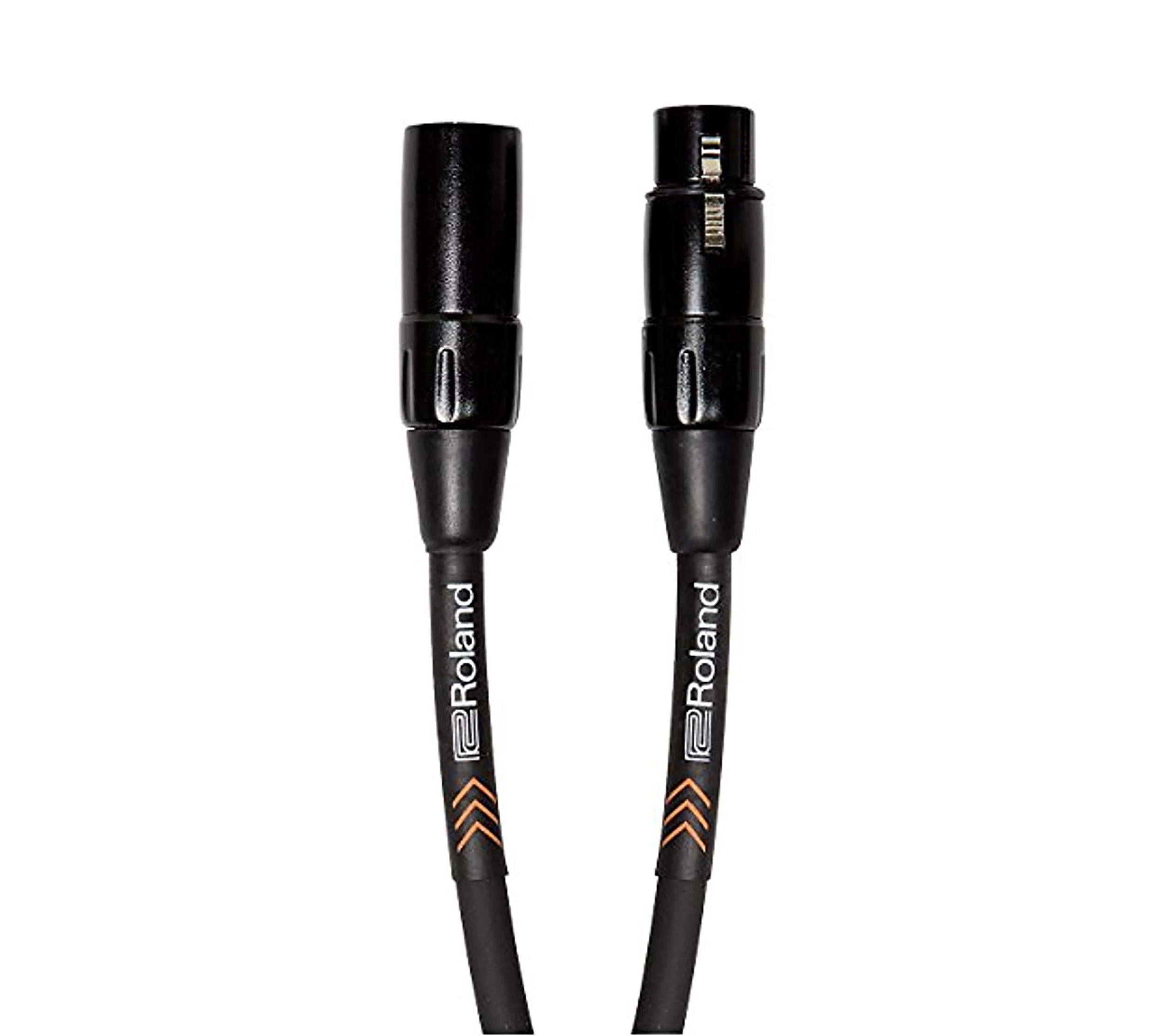 Roland RMCB3, Black Series Microphone Cable with Heavy-Duty XLR Connectors - 3 Ft by Roland