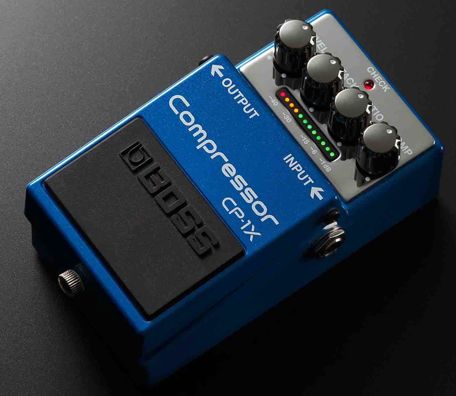 Boss CP-1X Compressor Effects Pedal with Gain Reduction Indicator by Boss