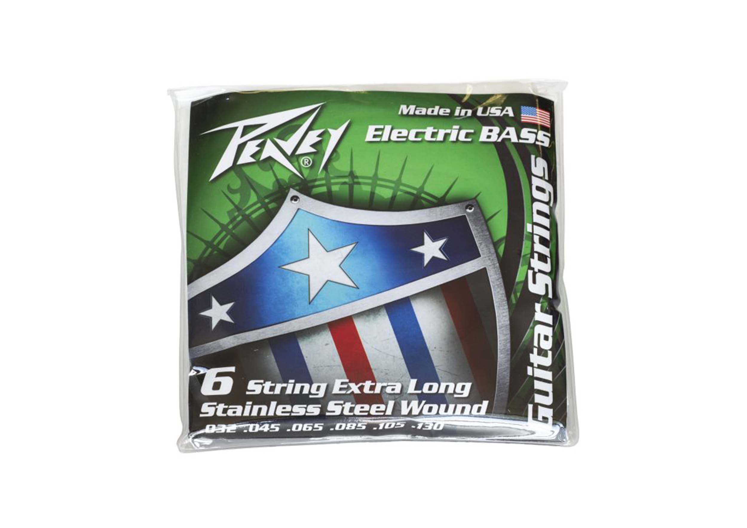 Peavey Stainless Steel-Wound Balanced 6 Bass Strings - Extra Long Scale by Peavey