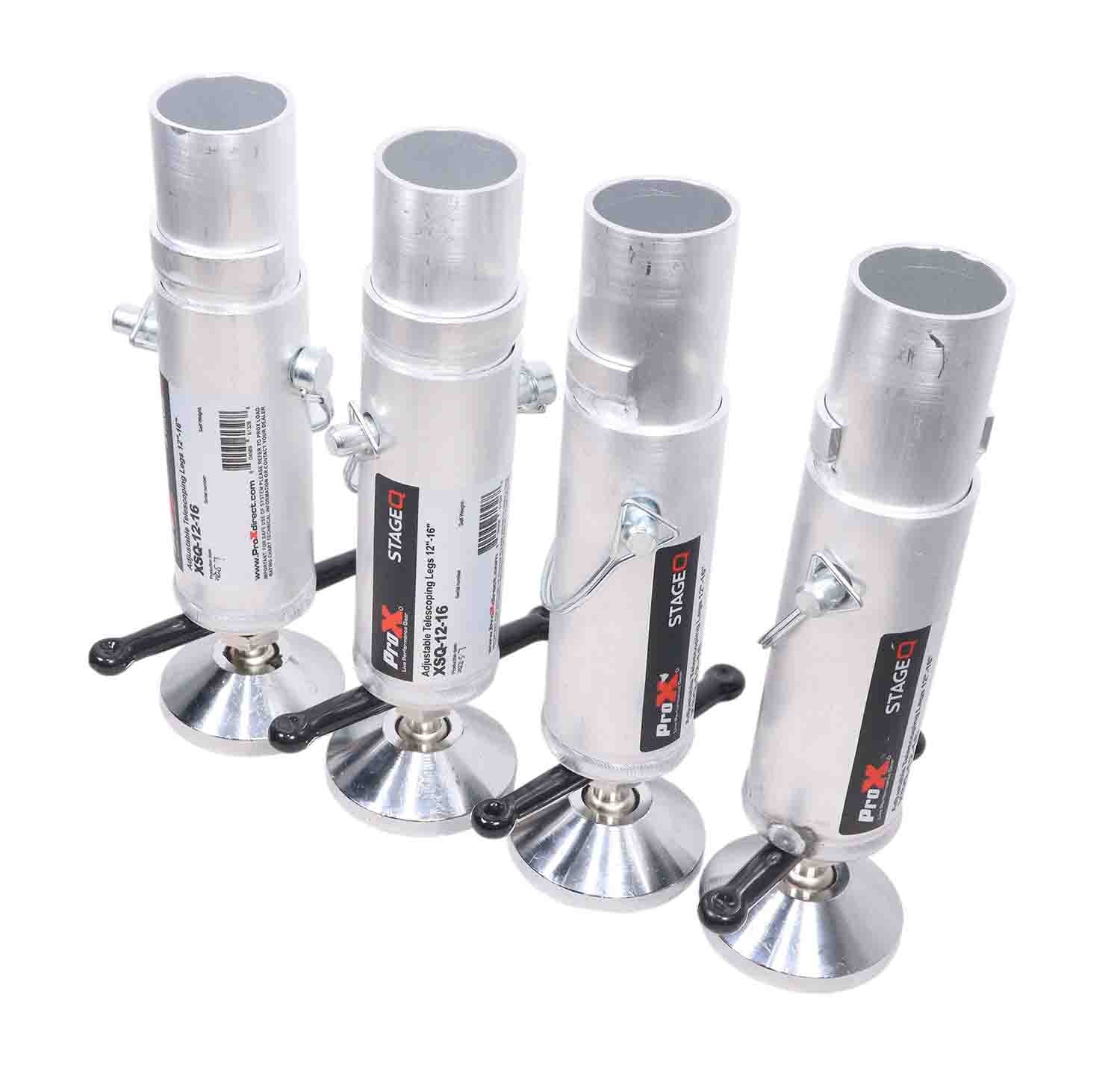 ProX XSQ-1215MK2 StageQ Platform Telescoping Legs12 to 15 Inch Height - adjustable to 16 by ProX Cases