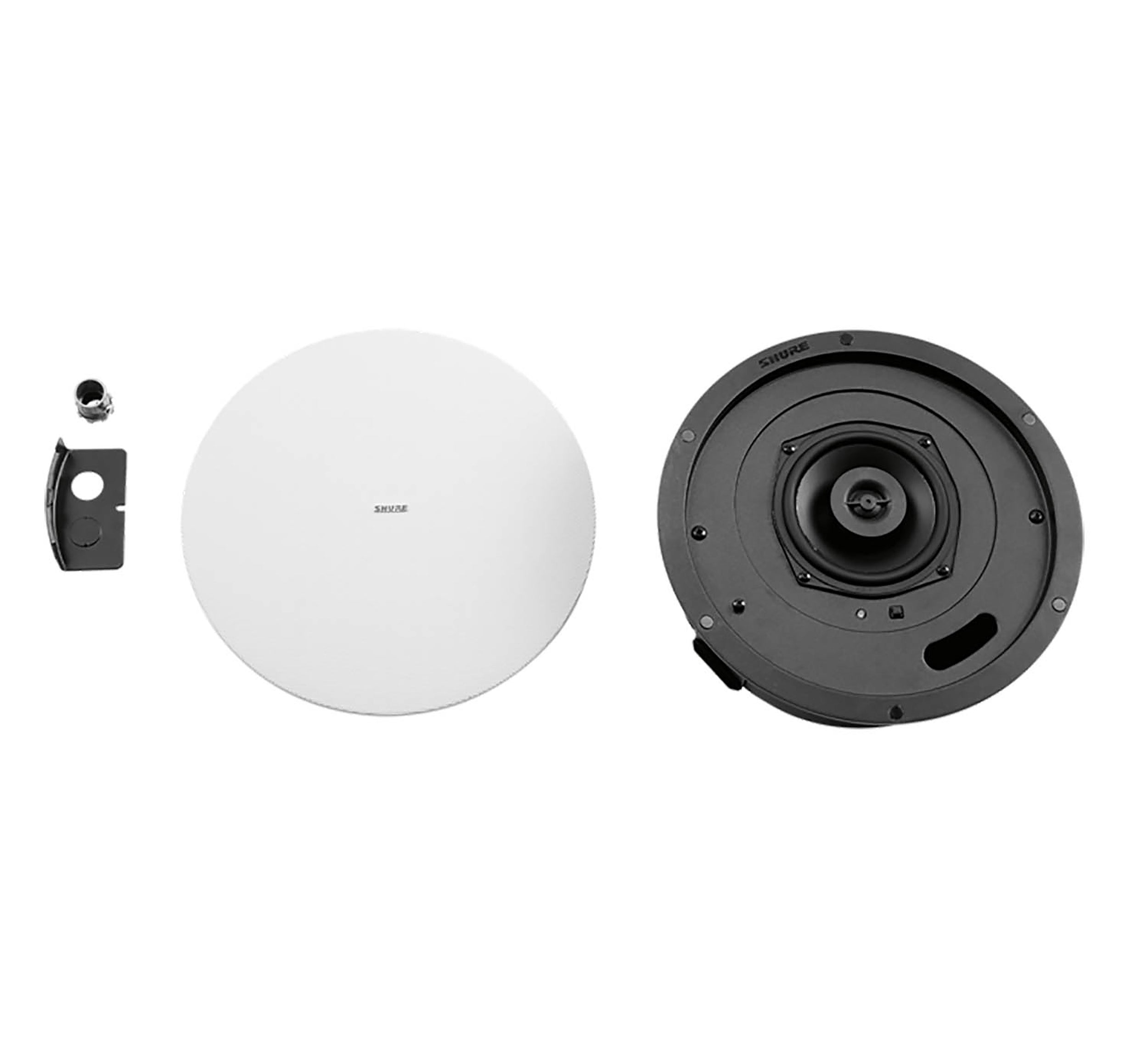 Shure 714M B-V Ecosystem DJ Package Including 1 MXA710-4FT Linear Microphone, 1 IMX-RM8-SUB5, 4 MXN5W-C Ceiling Speaker + 4 Tile Bridge by Shure