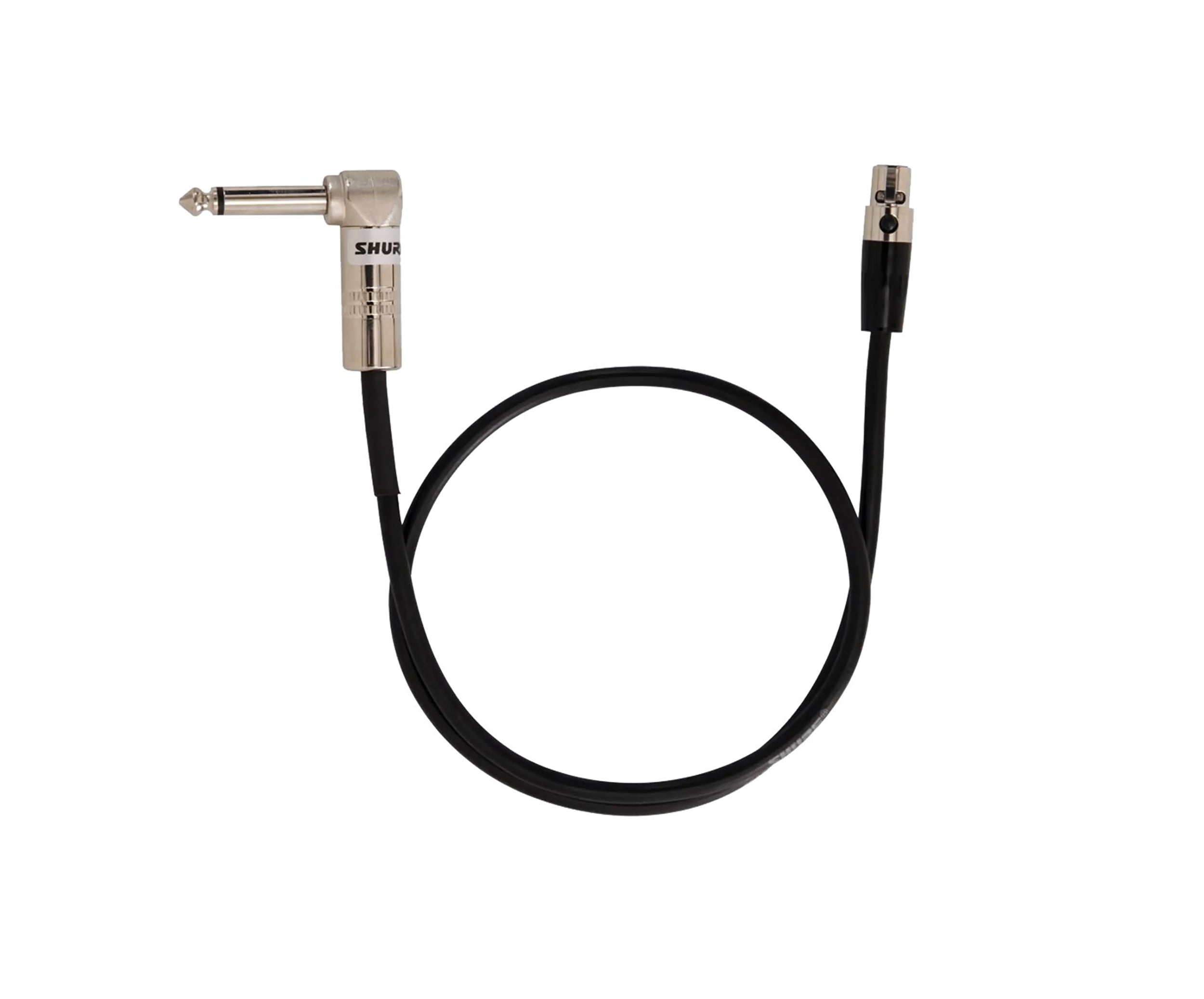 Shure WA304, Instrument Cable with 4-Pin Mini Connector (TA4F) and Right-Angle 1/4-Inch Connector - 2 Ft by Shure