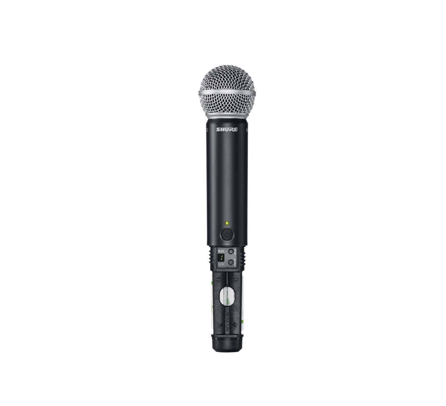 Shure BLX24/SM58-H9 Handheld Wireless Microphone System with SM58 - H9 (512-542 MHz) by Shure