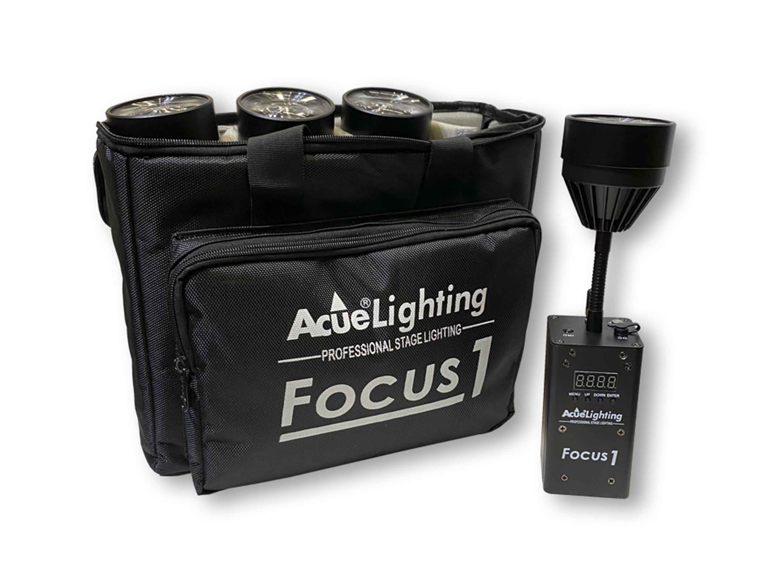 Acue Lighting Focus 1, 10-Watt Wireless DMX Pinspot with RF Remote by Acue Lighting