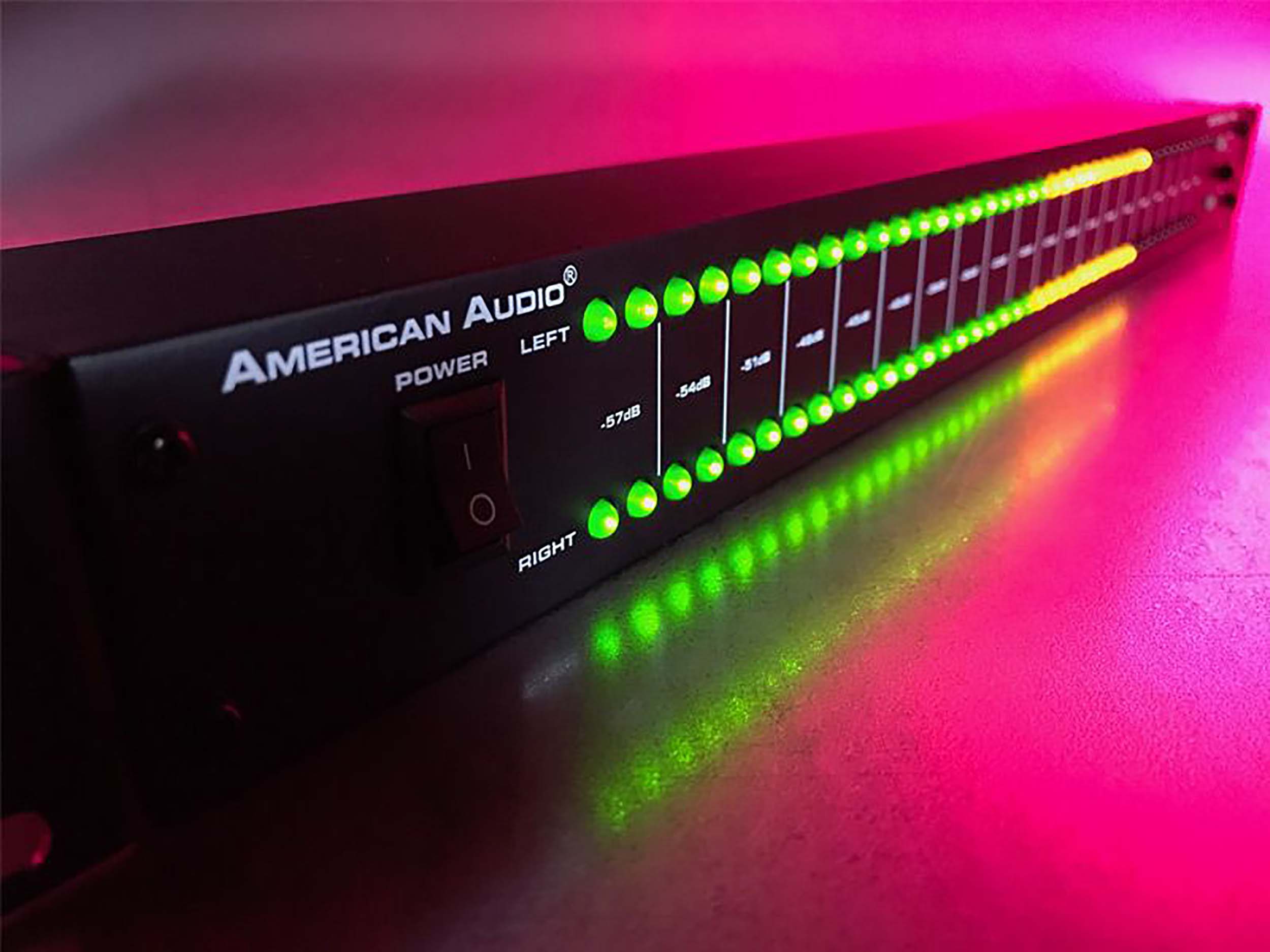 American Audio DB DISPLAY MKII, 19-Inch Mountable LED dB Level Display & Amp Rack Lightshow by American Audio