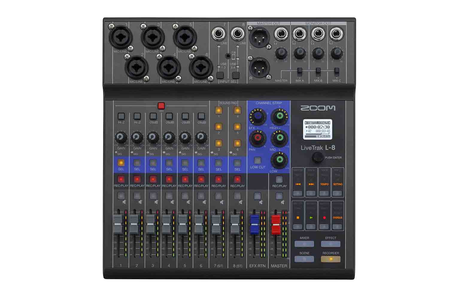 B-Stock: Zoom LIVETRAK L-8, 8-Channel Digital Mixer and Recorder by Zoom