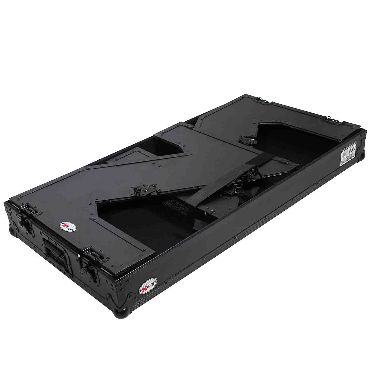 ProX XS-ZTABLEBLMK2, Z-Style Flight Case DJ Table Workstation with Handles and Wheels - Black Finish by ProX Cases