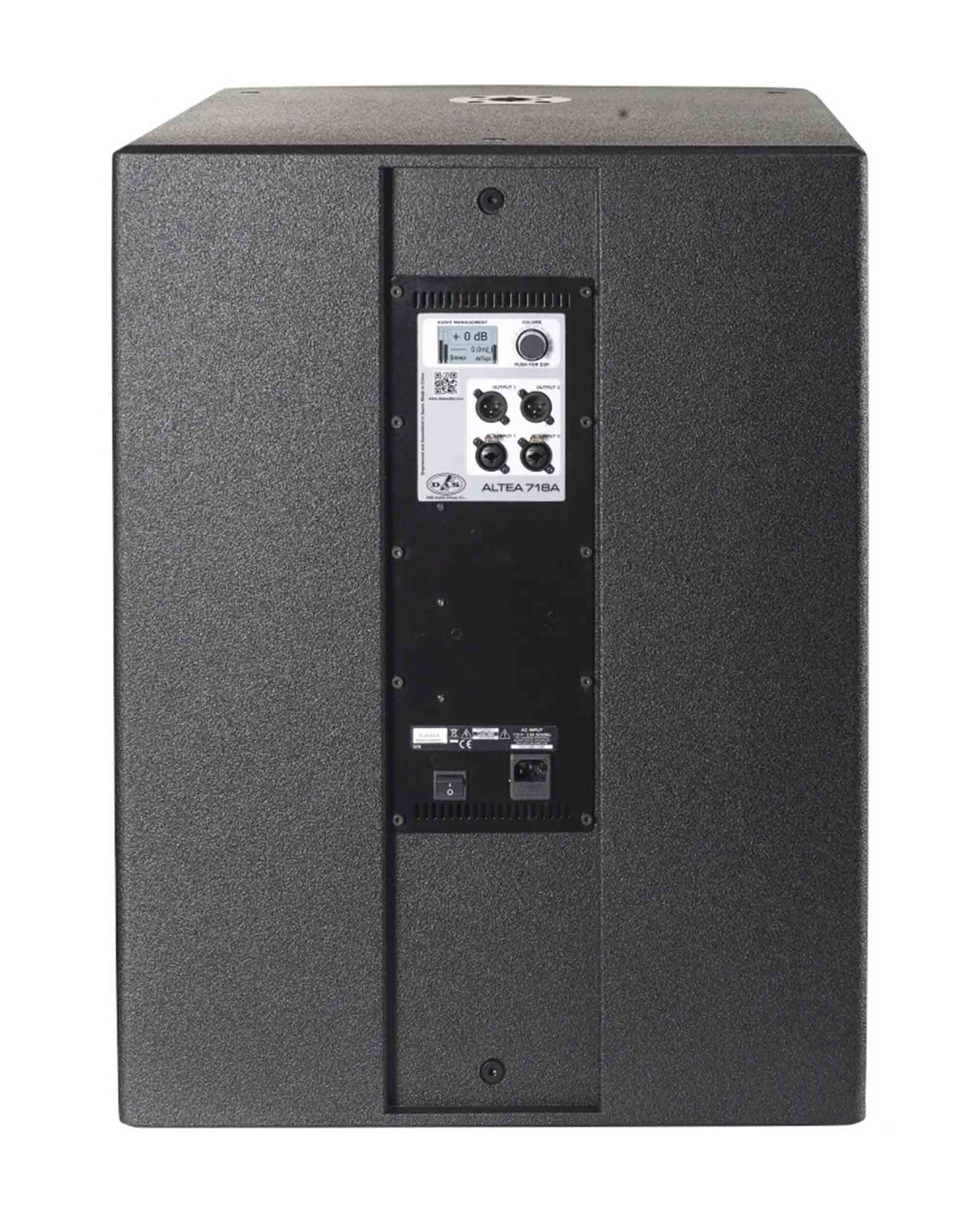 DAS Audio ALTEA-718A, 750-Watt 18-Inch Active Subwoofer - Black by DAS Audio