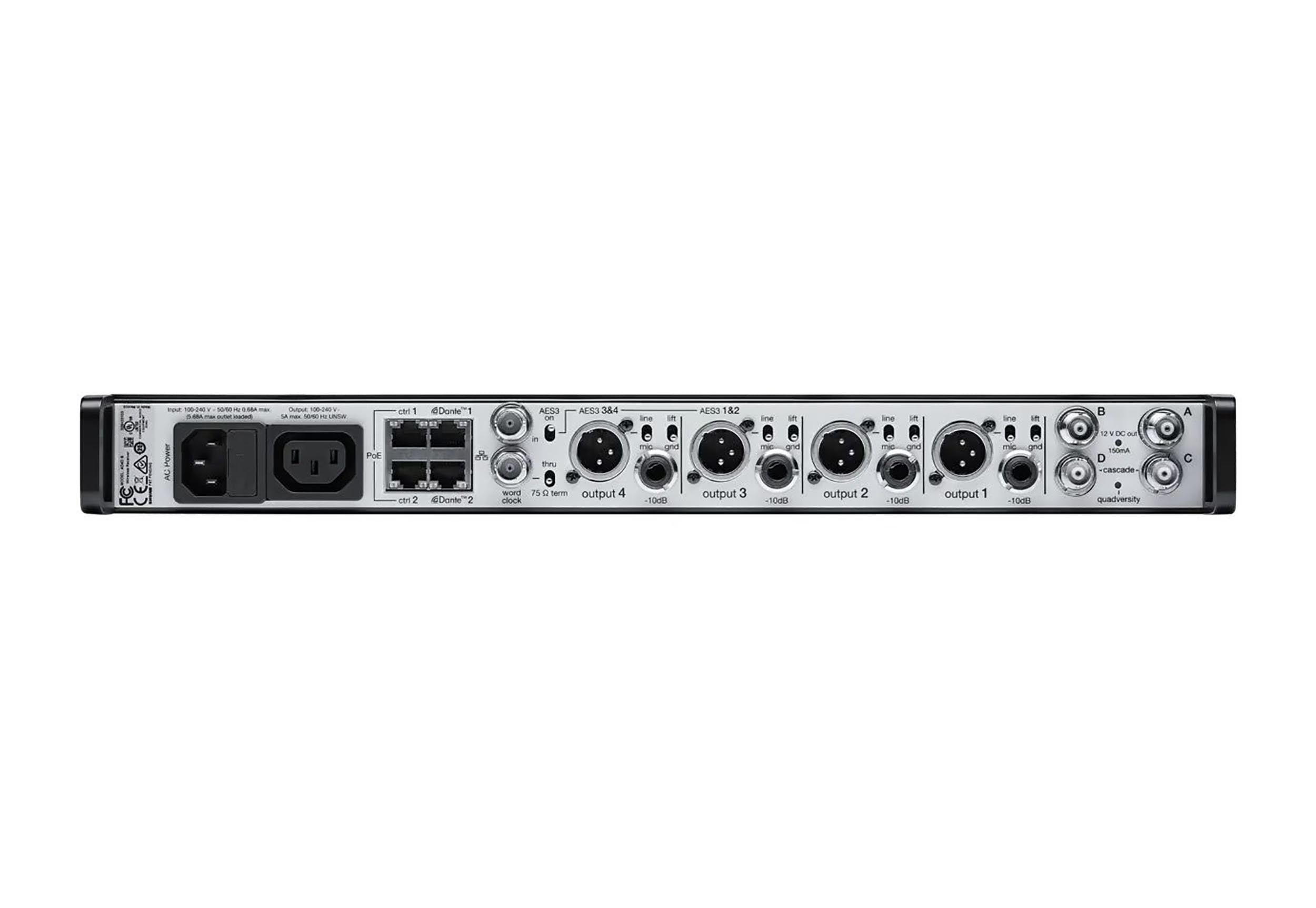 Shure Four Channel Digital Wireless Receiver with US Powercord by Shure