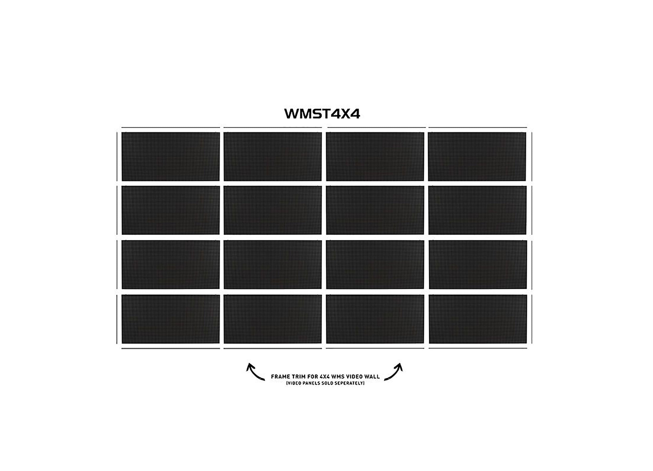 ADJ WMST4X4, Frame Trim Kit for 4x4 WMS Series Video Wall by ADJ