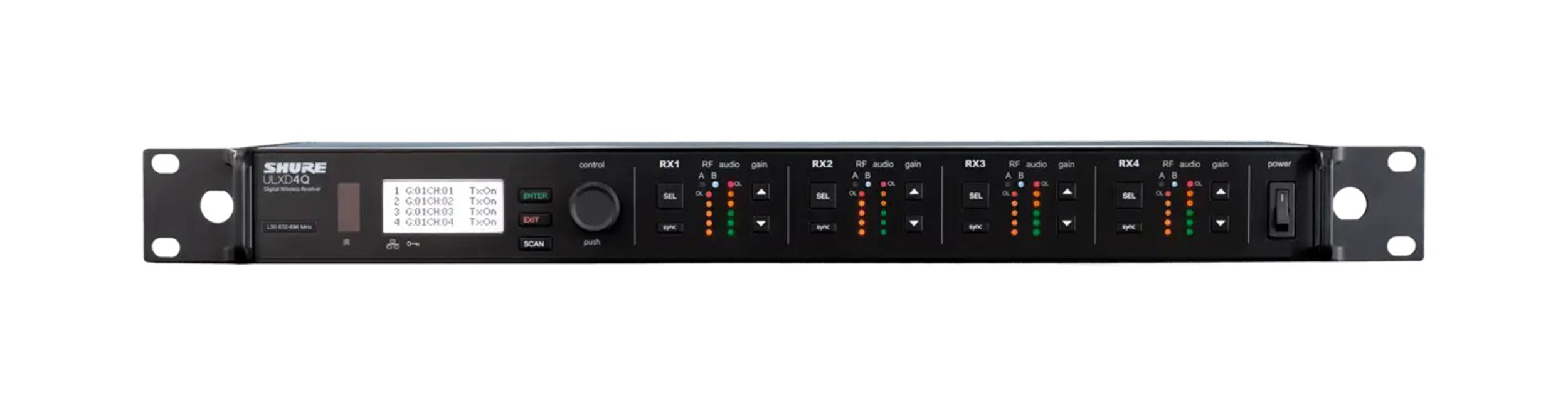 Shure ULXD4Q-GV Quad-Channel Digital Wireless Receiver by Shure
