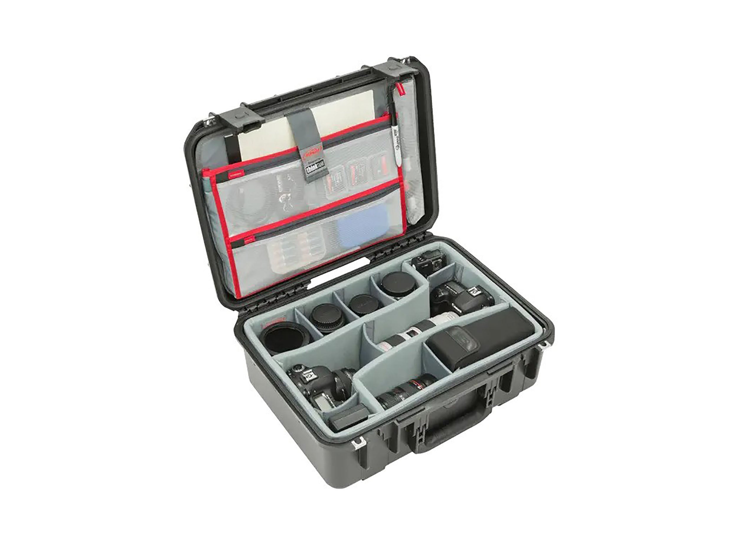 SKB Cases 3i-1813-7DL, iSeries Case with Think Tank Photo Dividers and Lid Organizer - Black by SKB Cases
