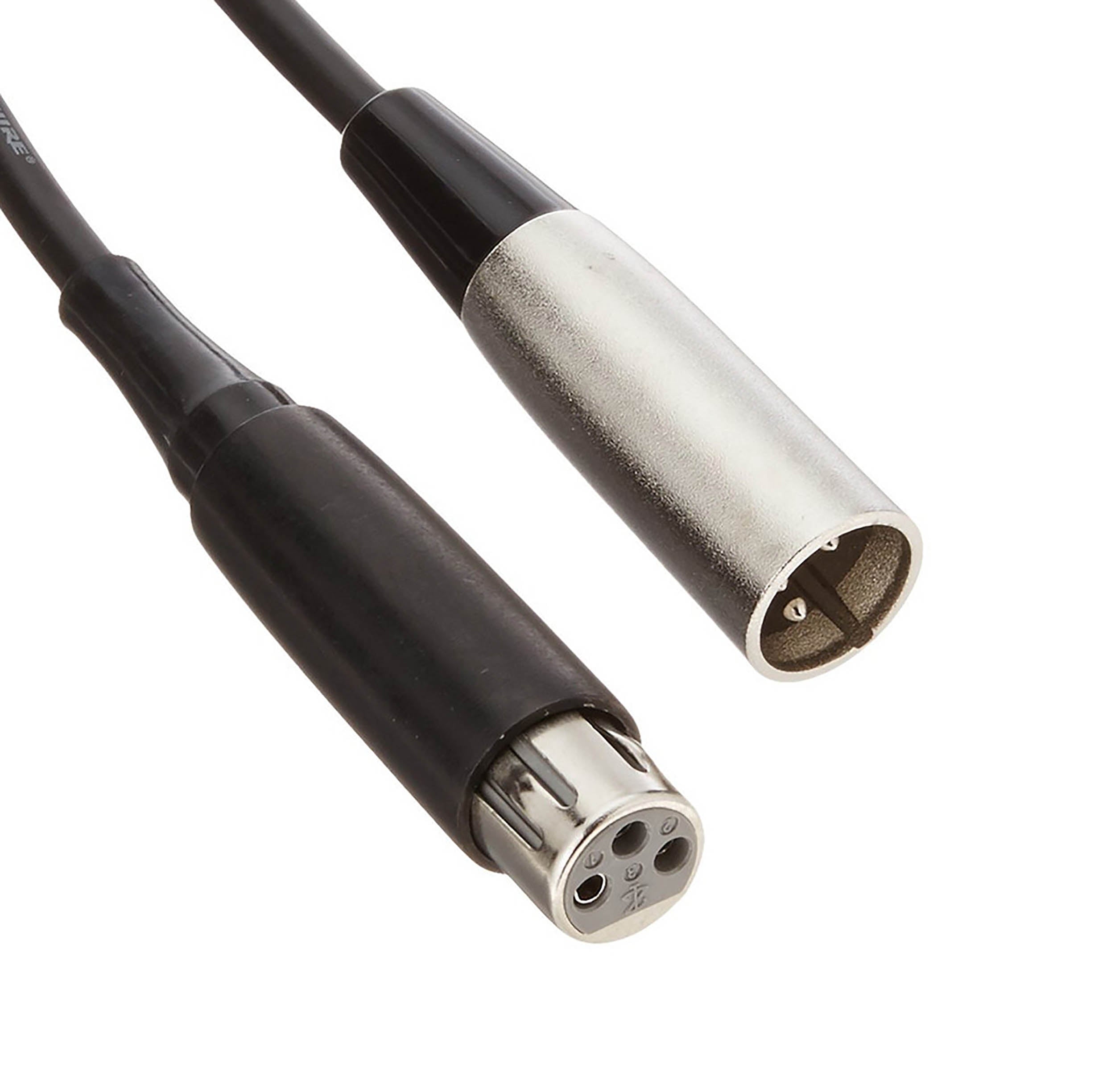 Shure C25B, Heavy-Duty Balanced Microphone Cable with Black XLR Connectors - 25 Ft by Shure