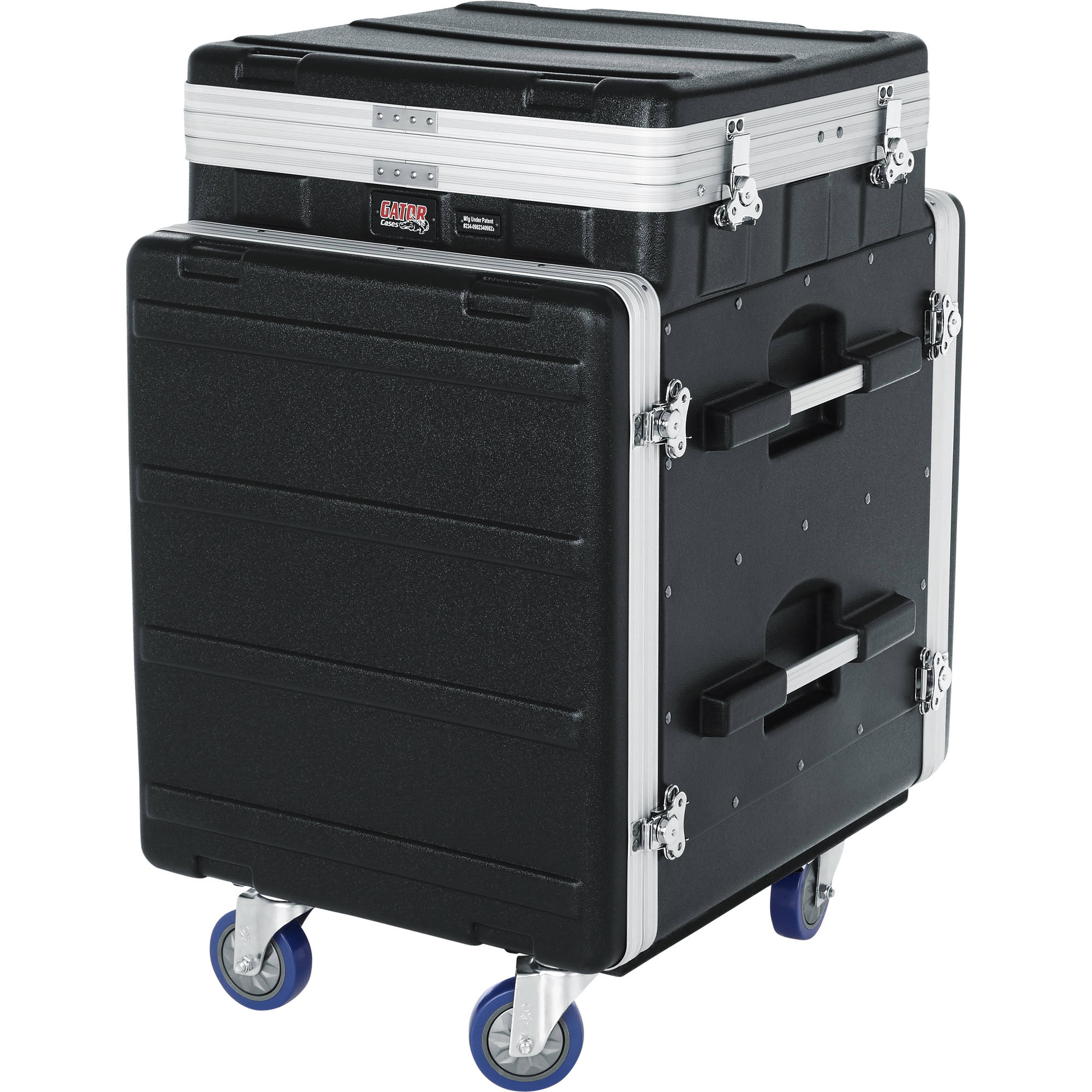 Gator Cases GRC-10X12 PU, 10U Top and 12U Side ATA Molded PE Pop-Up Console Rack by Gator Cases