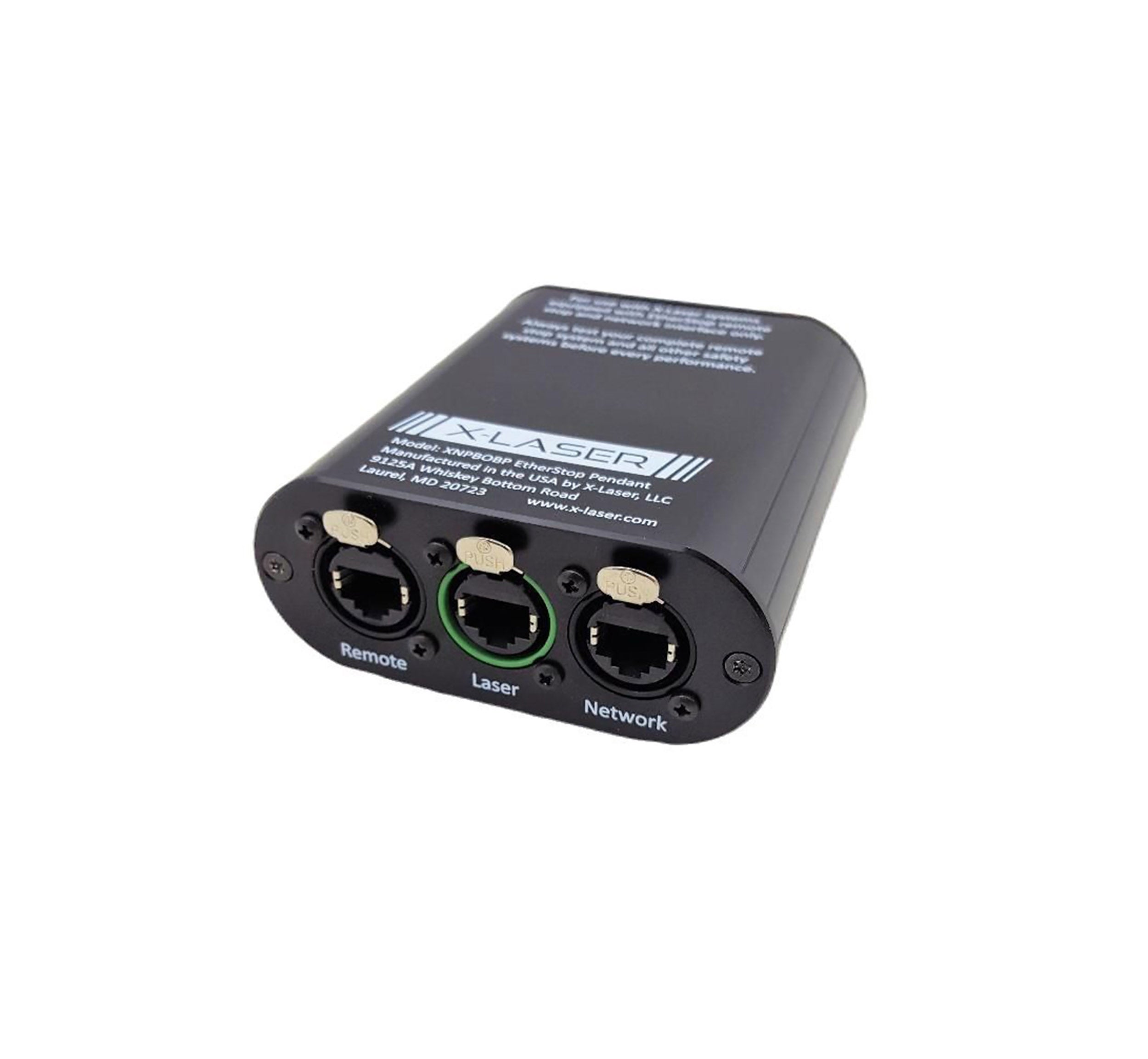 X-Laser EtherStop Pendant with Key Switch and Reset Button by X-Laser