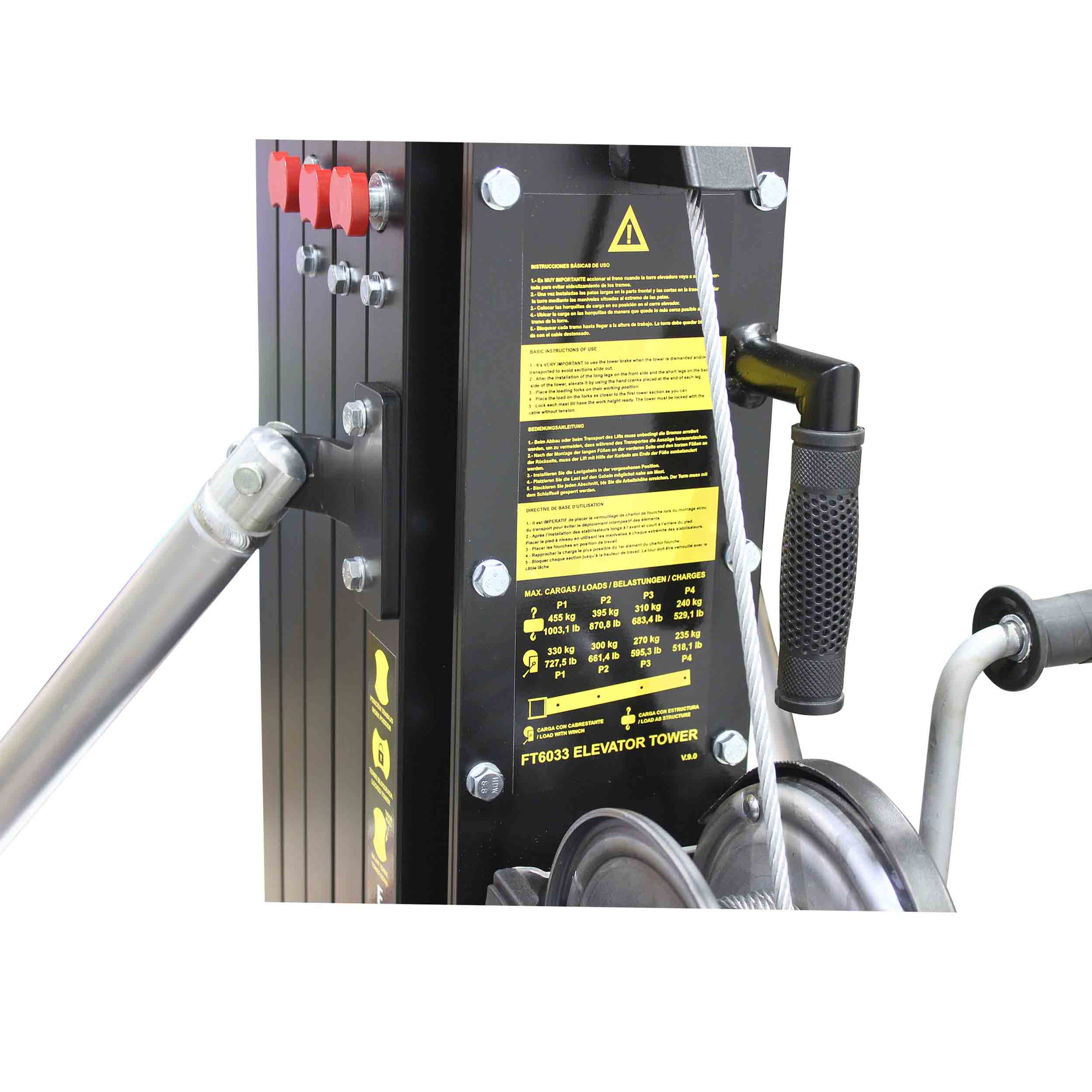ProX XTF-FT6033 X2 DJ Package Compact Front-Loading Lifting Line Array Systems Tower - 728 lbs. Load Capacity by ProX Cases