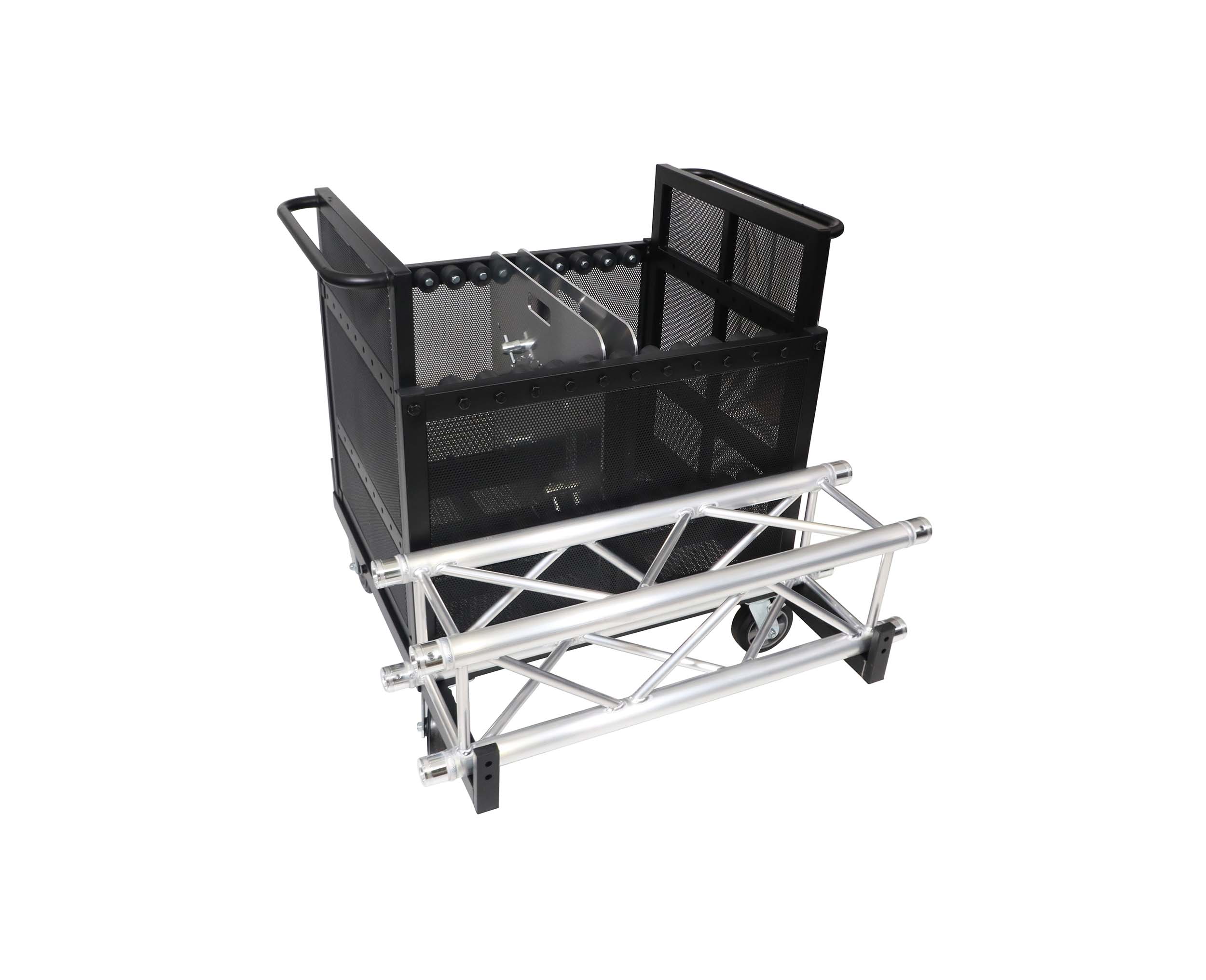ProX X-BP8X30-10X24MK2, Dolly Cart for Base Plates/Truss/Stage legs/Cables and Accessories Holds 8-30 inch or 10-24 inch Base Plates MK2 by ProX Cases