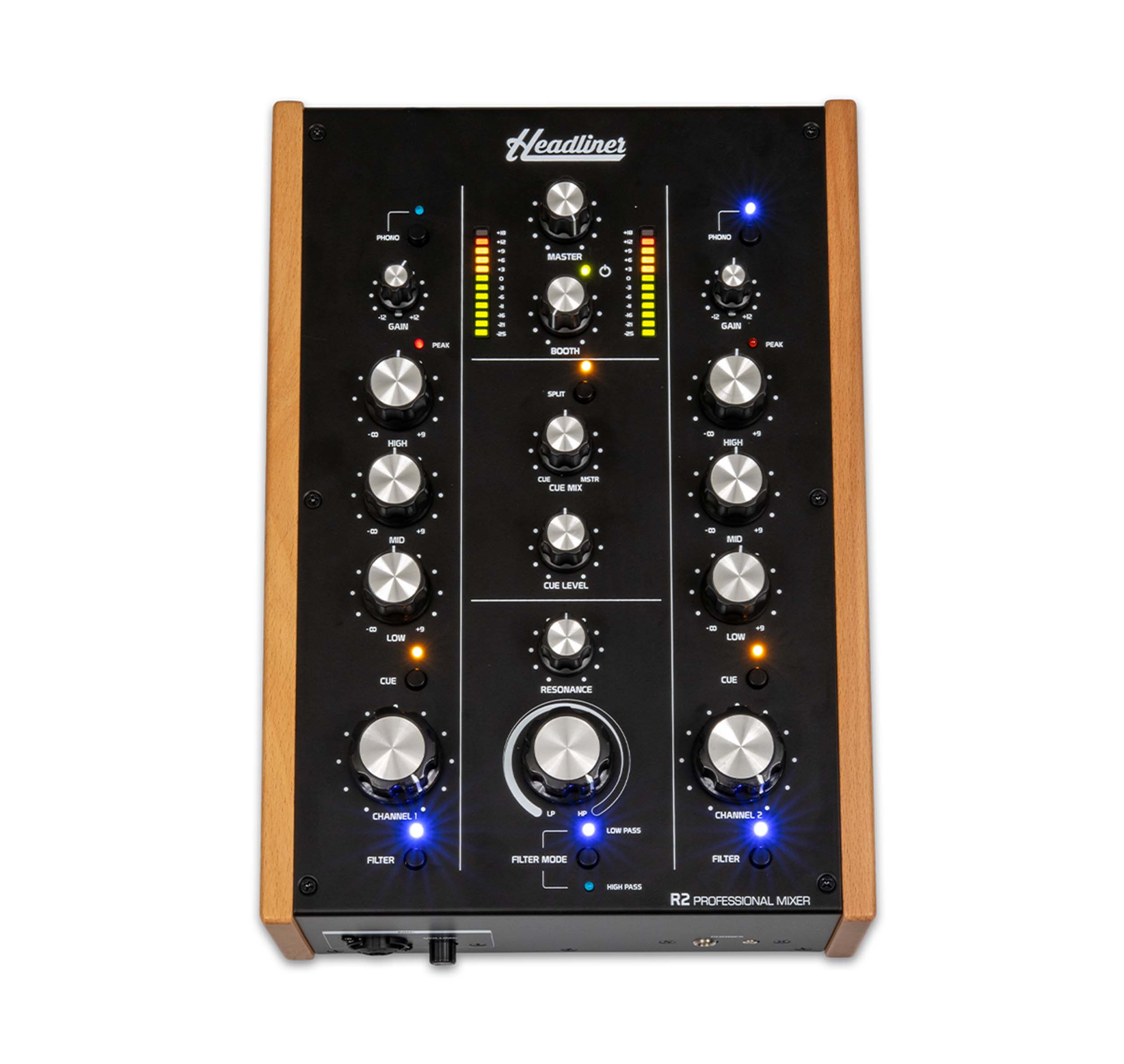 Headliner HL90100 R2- 2 Channel Rotary DJ Mixer by Headliner