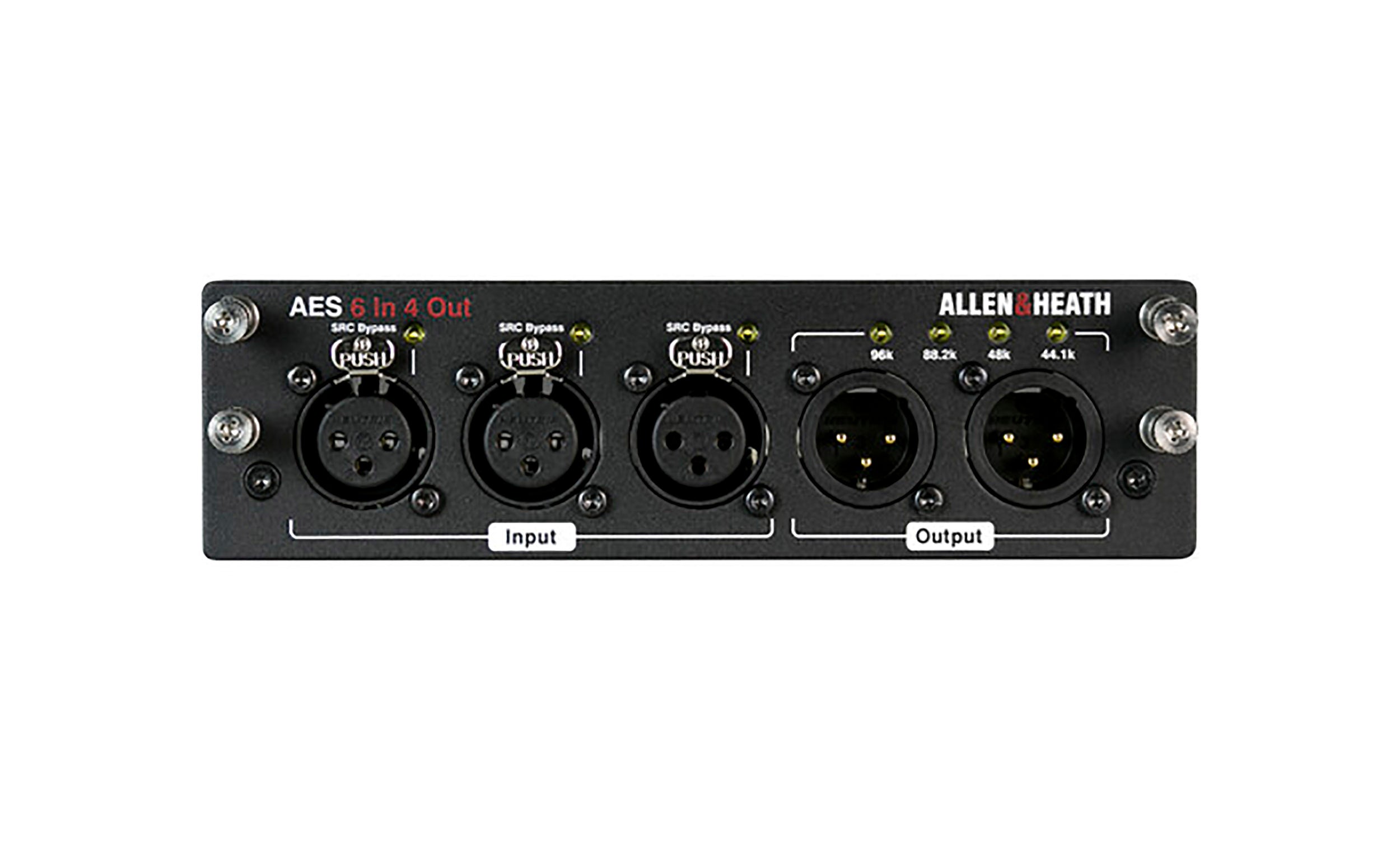 Allen & Heath AH-M-DL-AES6I4O-A, Module with 6 Inputs/4 Outputs and SRC - 32 kHz to 192 kHz by ALLEN & HEATH
