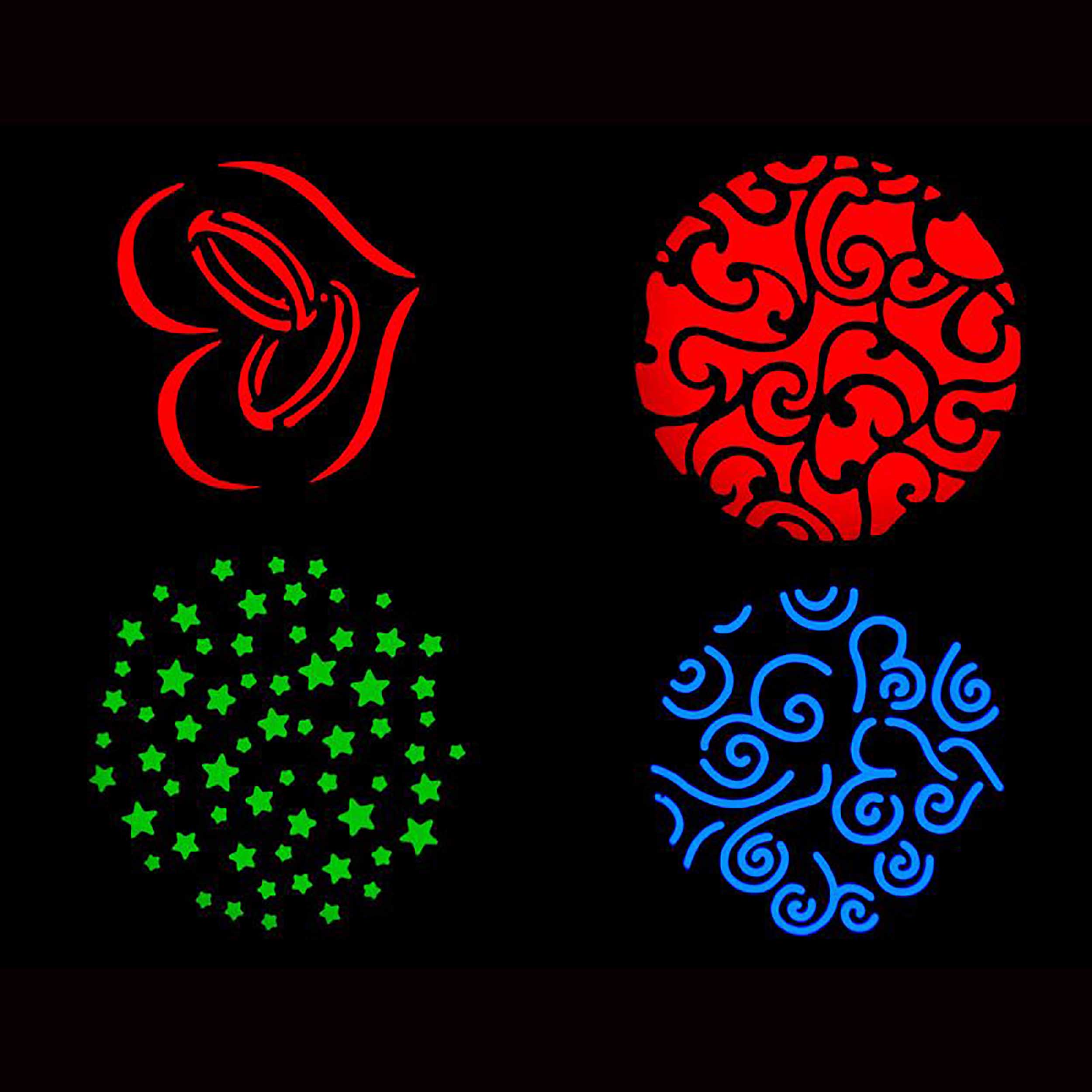 ADJ Pinpoint Gobo Color, Battery Powered GOBO Projector with 10-Watt Quad LED by ADJ