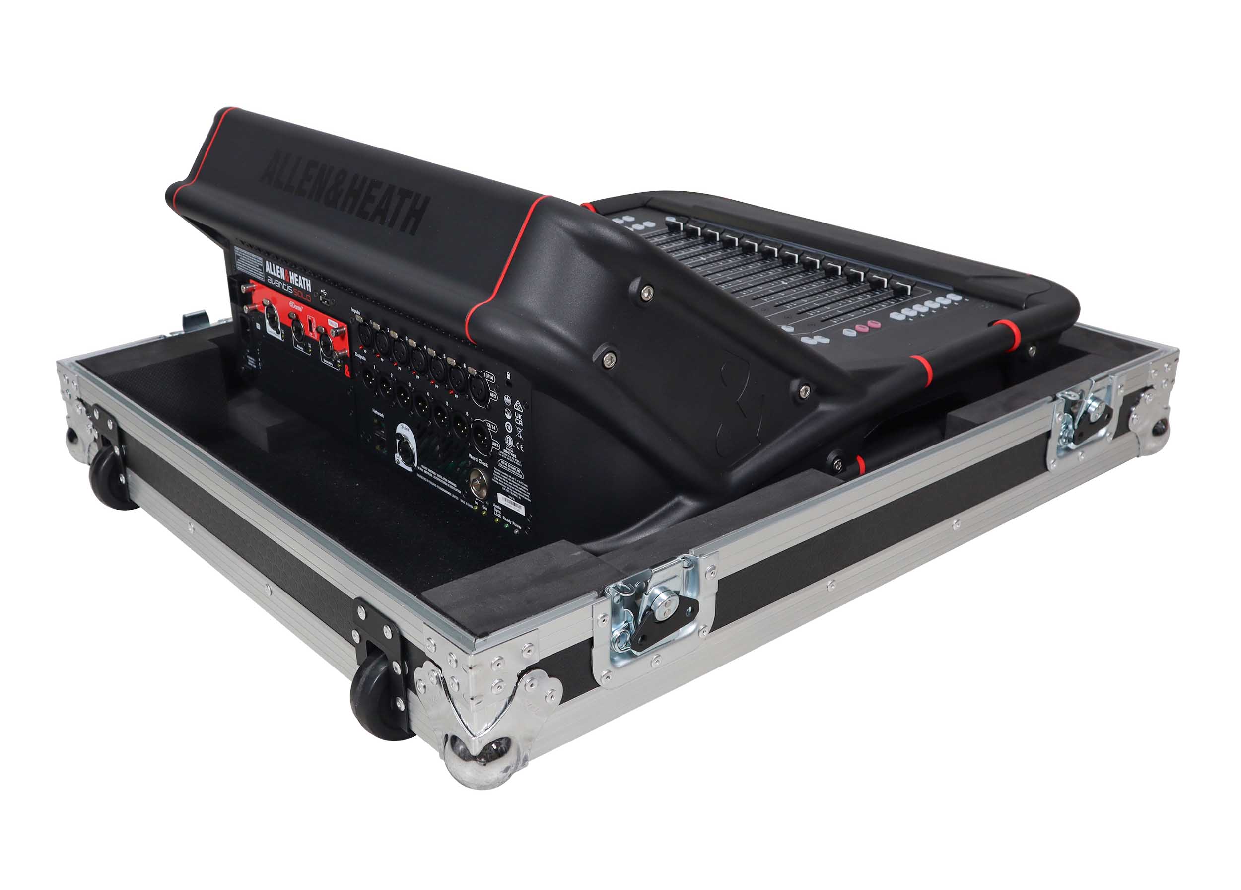 ProX XS-AHAVANTISSOLOW, Fits Allen & Heath AVANTIS SOLO Digital Mixer Console Flight Case with Low Profile Wheels by ProX Cases