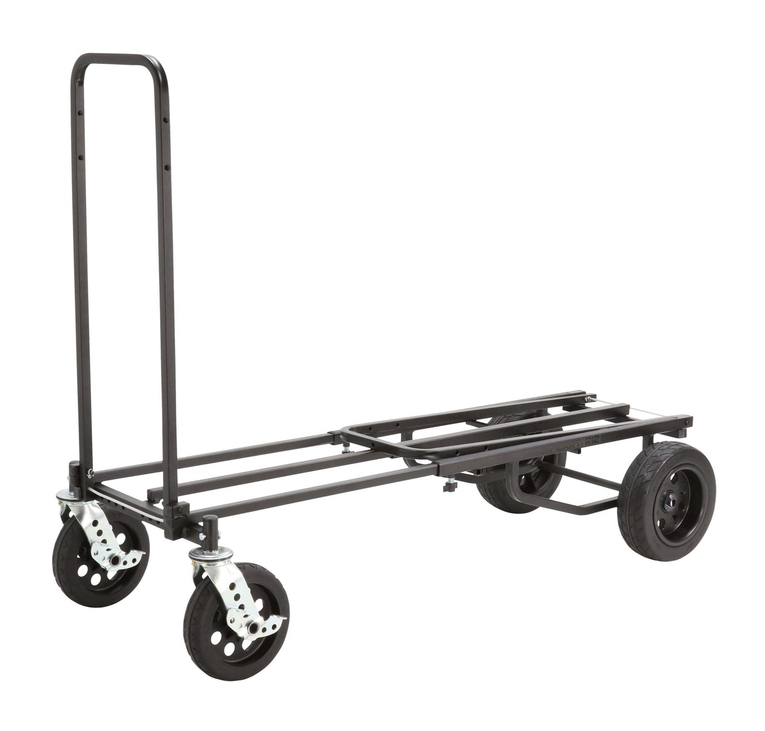 B-Stock Scratch & Dent: Rock N Roller R12STEALTH 8-in-1 Folding Multi-Cart/Hand Truck/Platform Cart by Rock N Roller