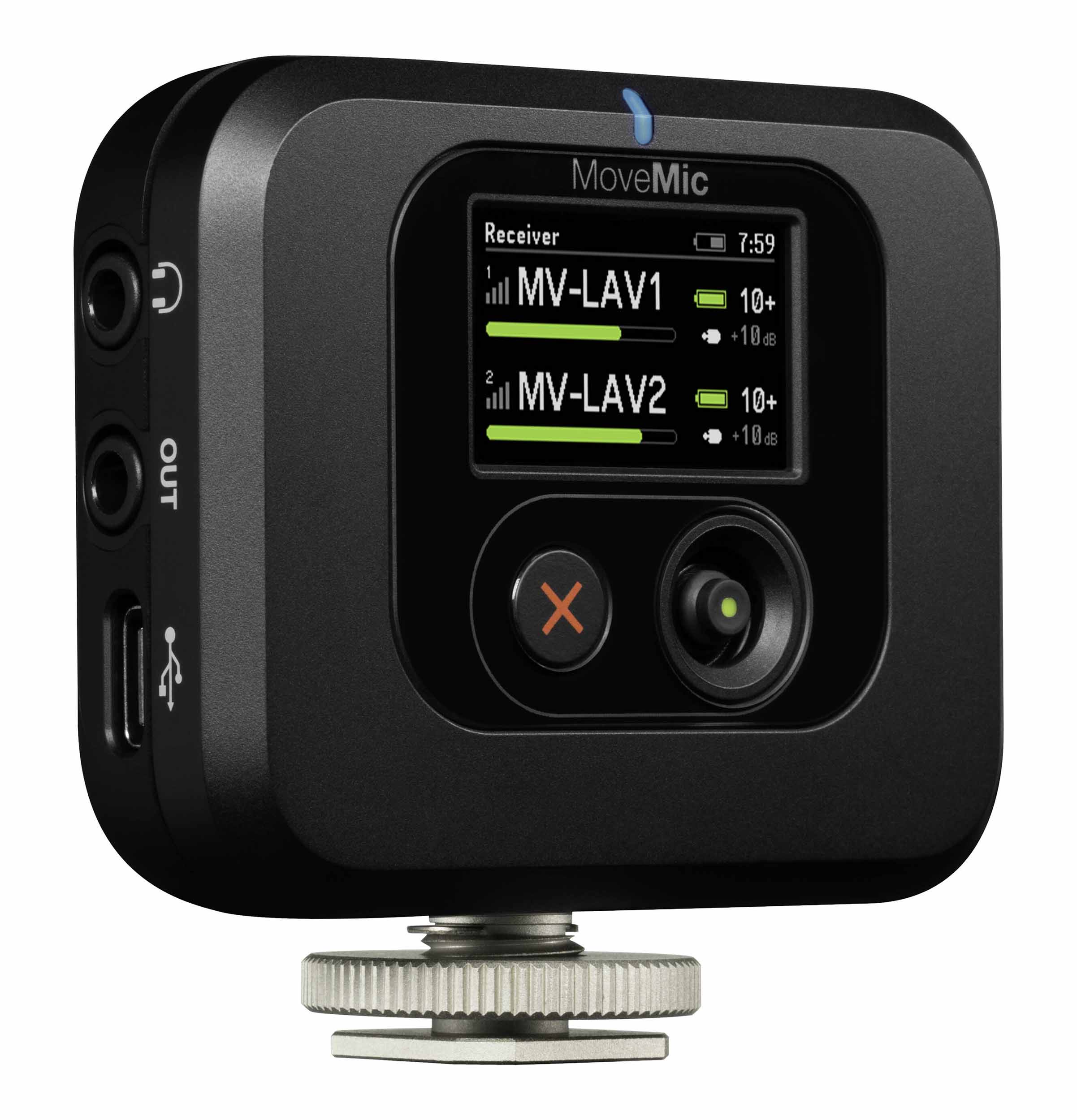 Shure MV-TWO-KIT-Z7, Two-Channel Wireless Lavalier Microphone System With Receiver by Shure