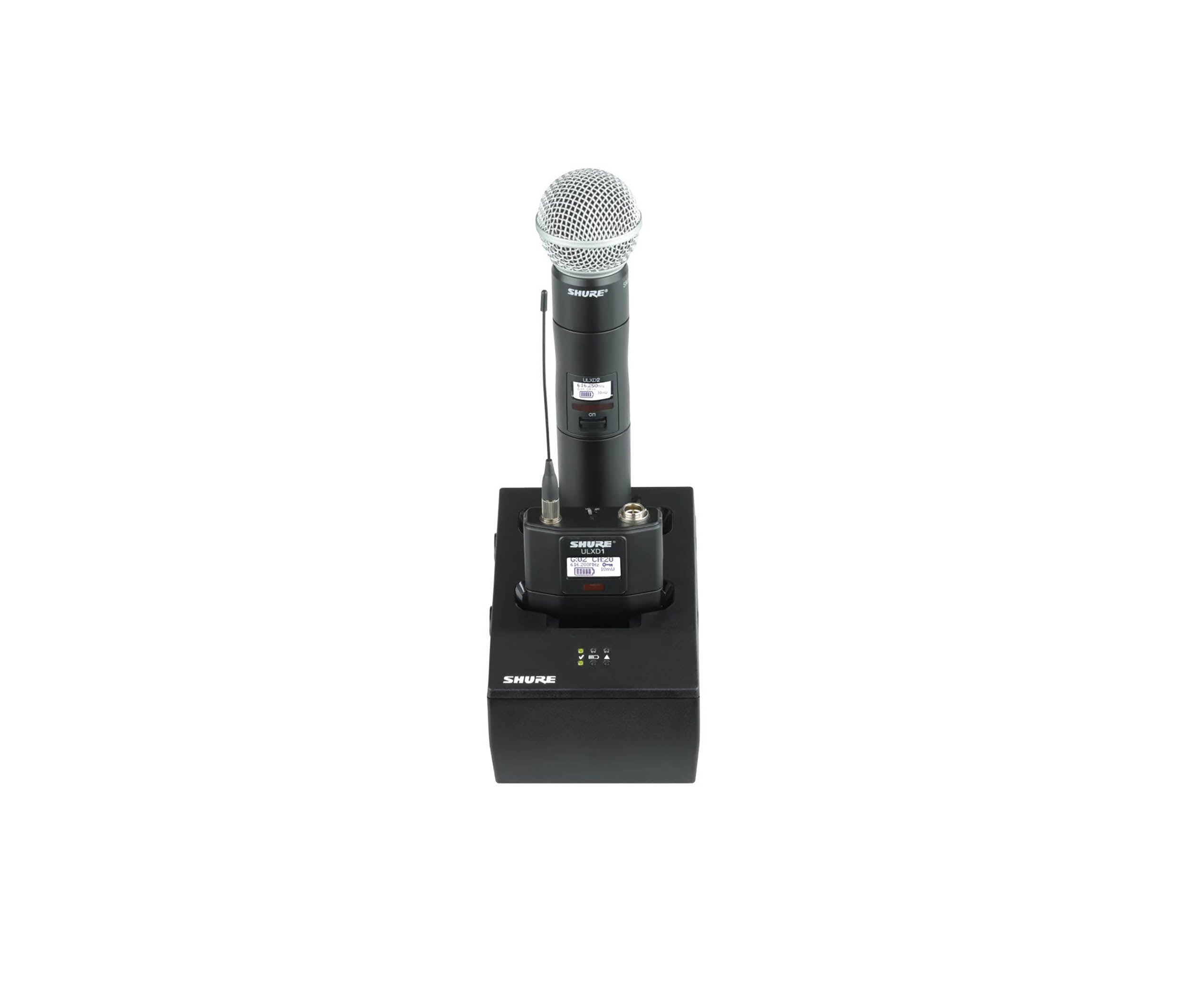 Shure SBC200-US, Dual Docking Recharging Station for SB900B Batteries with Single Power Supply by Shure