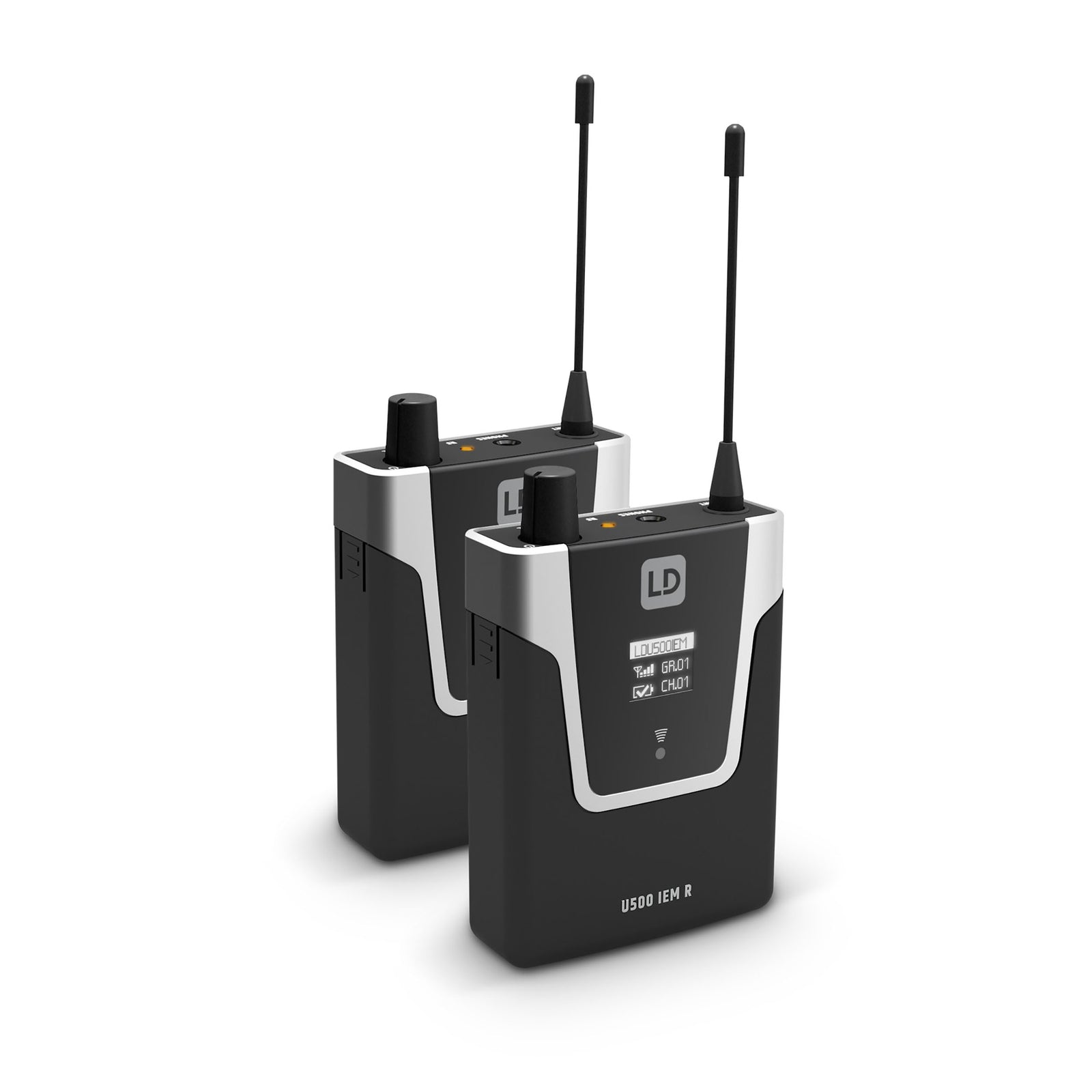 LD Systems U505 IEM BUNDLE, In-Ear Monitoring System with 2 x Bodypack - 584 - 608 MHz by LD Systems