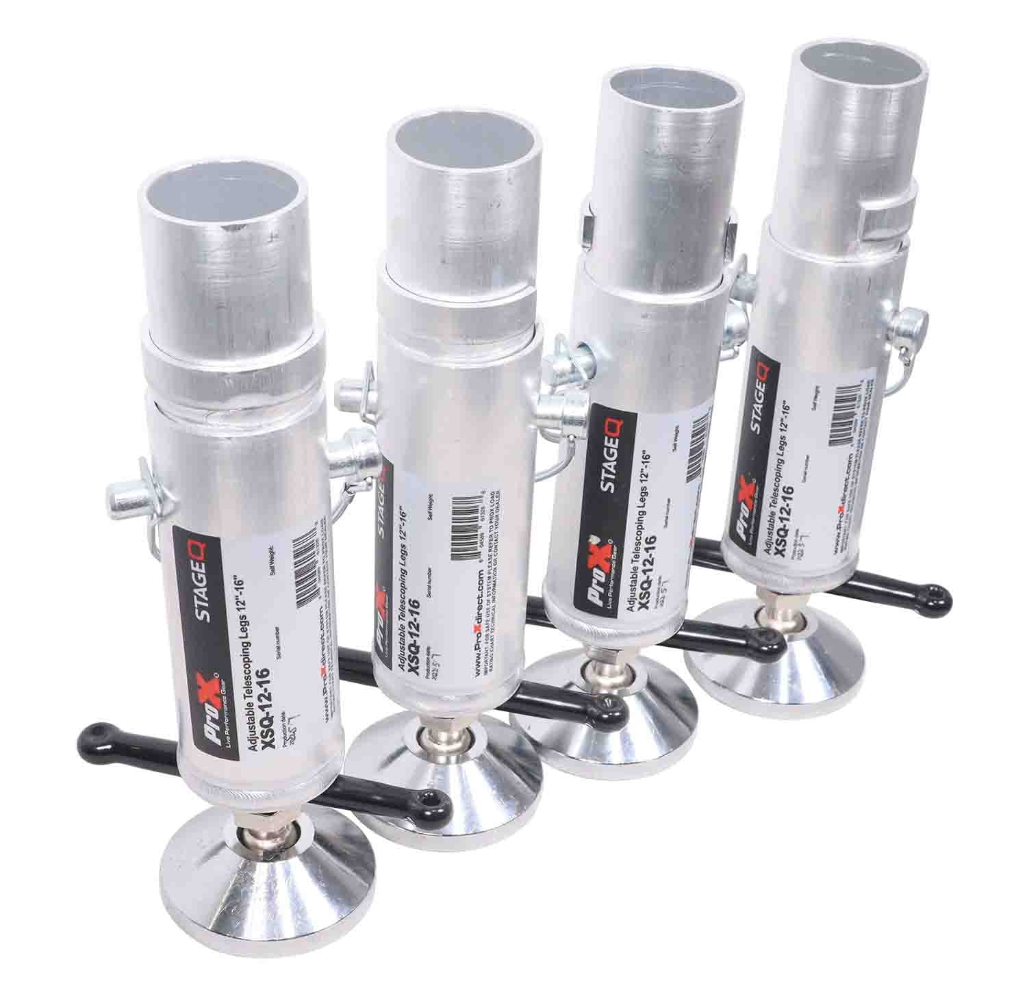 ProX XSQ-1215MK2 StageQ Platform Telescoping Legs12 to 15 Inch Height - adjustable to 16 by ProX Cases