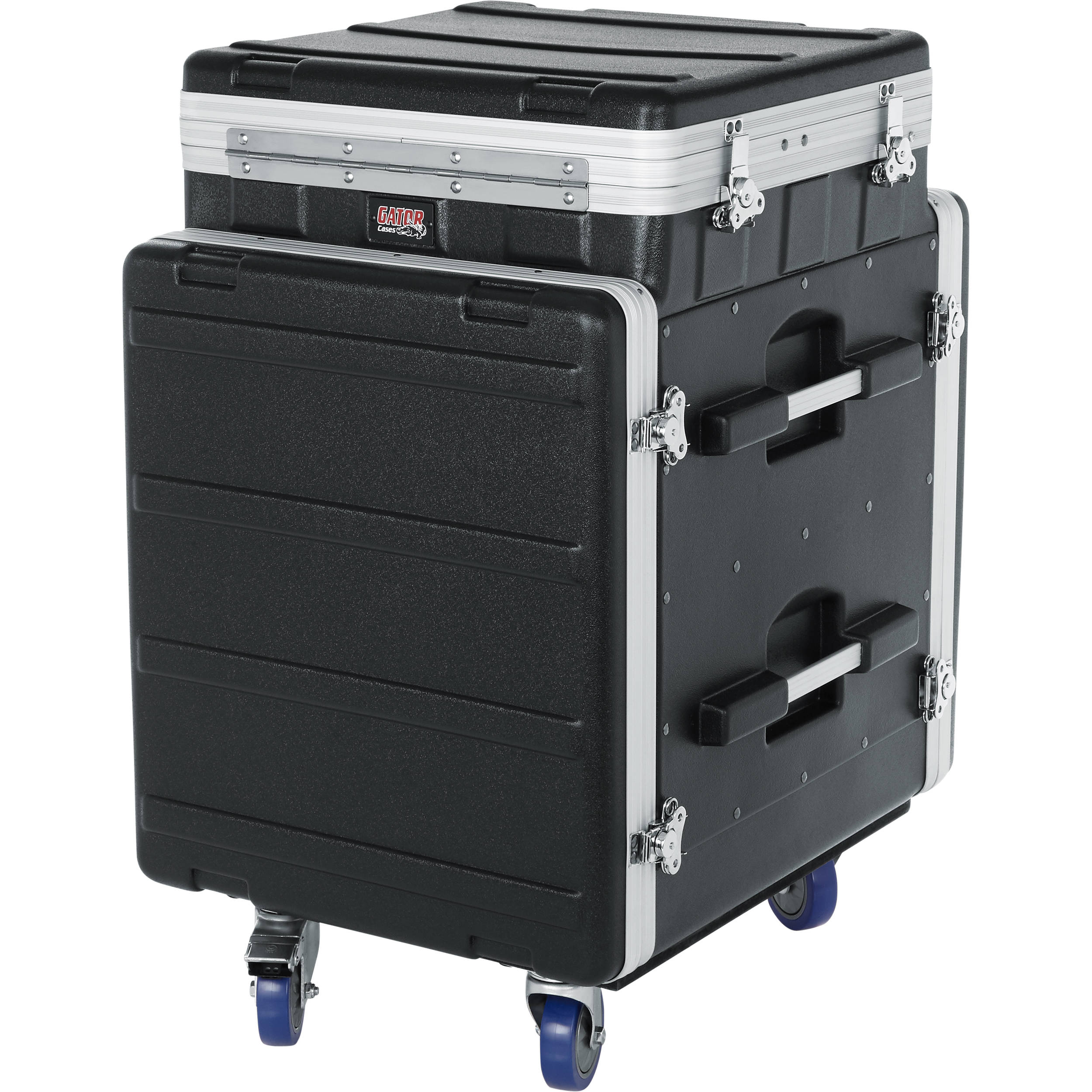 Gator Cases GRC-10X12 PU, 10U Top and 12U Side ATA Molded PE Pop-Up Console Rack by Gator Cases