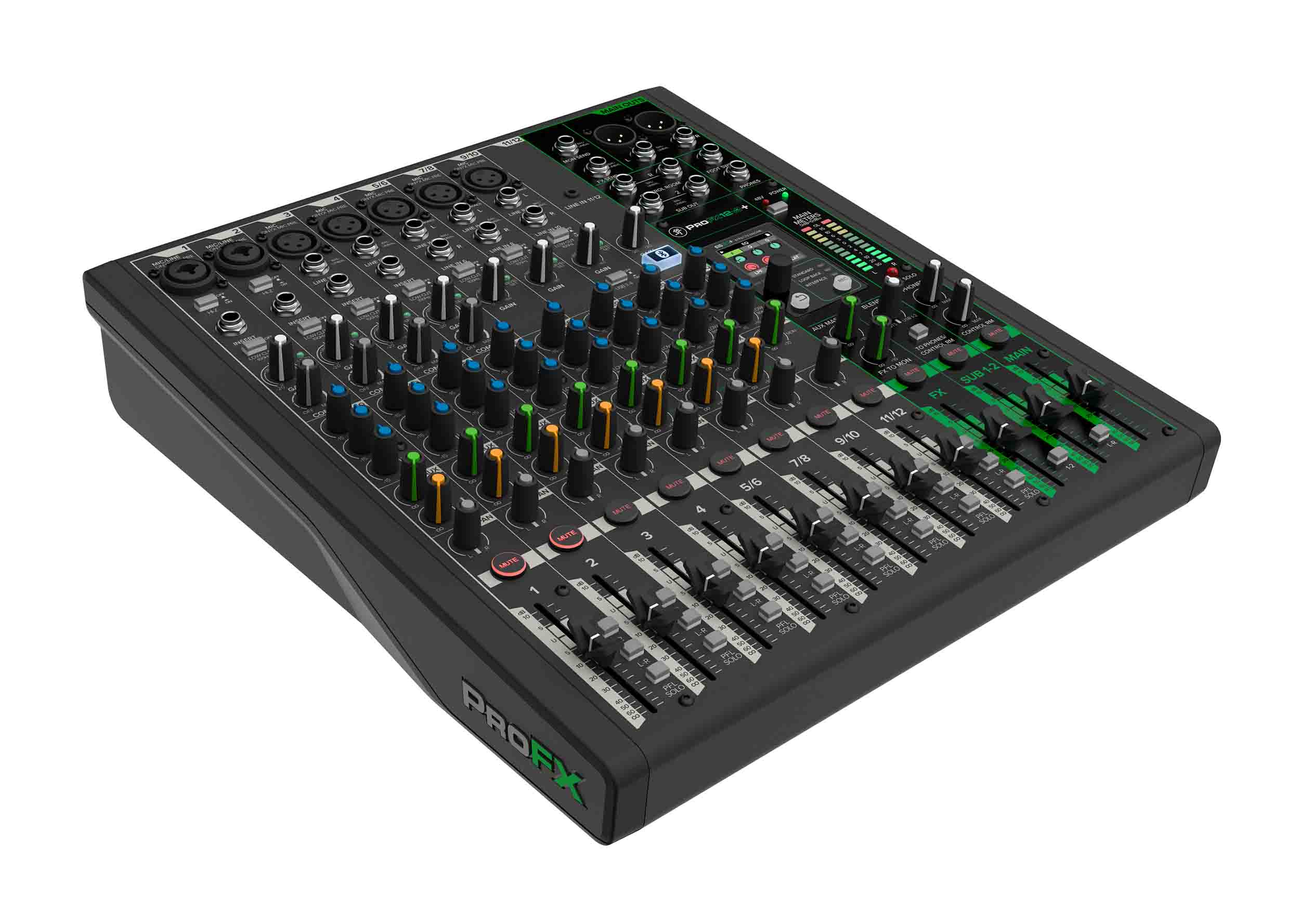 Mackie ProFX12v3+, 12-Channel Analog Mixer with Enhanced FX, USB Recording Modes and Bluetooth by Mackie