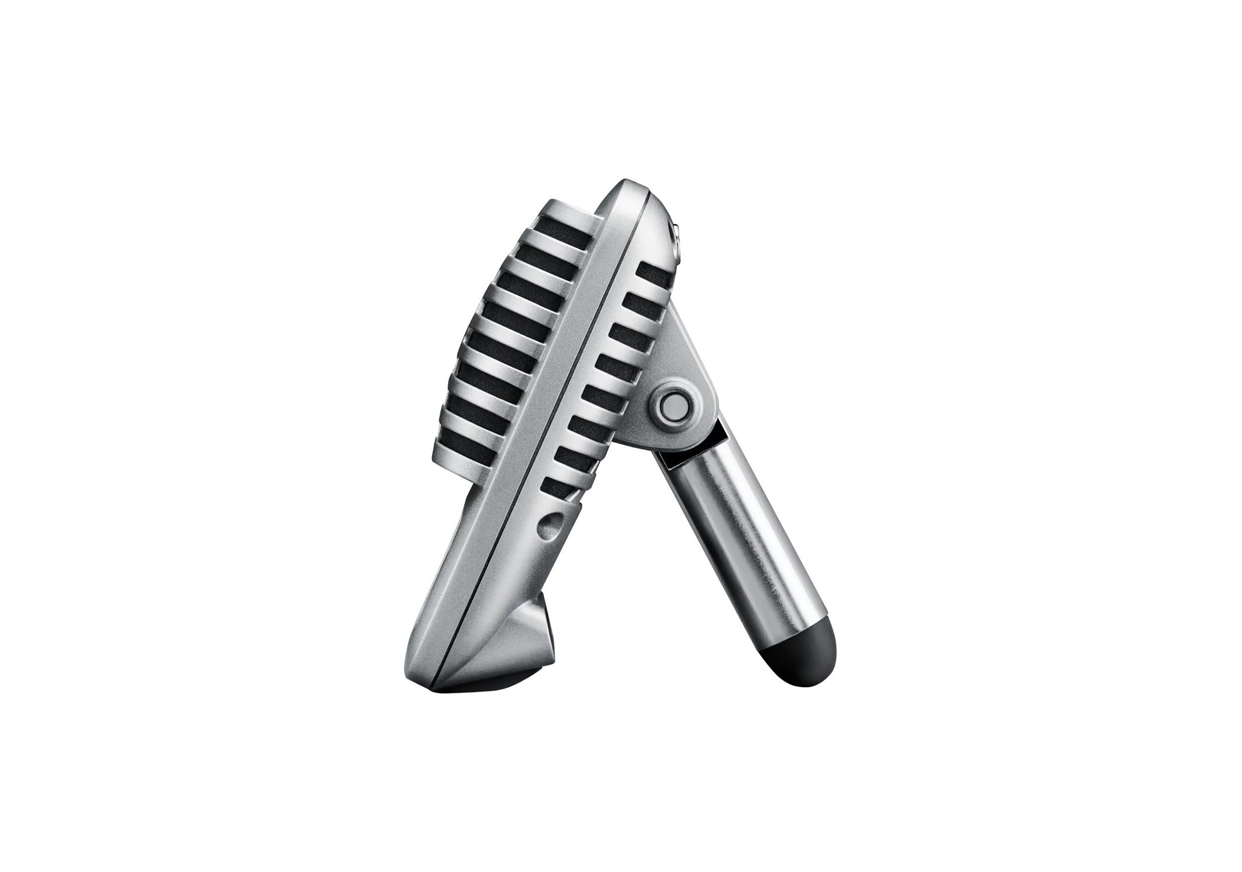 Shure MV51 Digital Condenser Microphone with Large-Diaphragm for Computers and iOS Devices - Silver by Shure