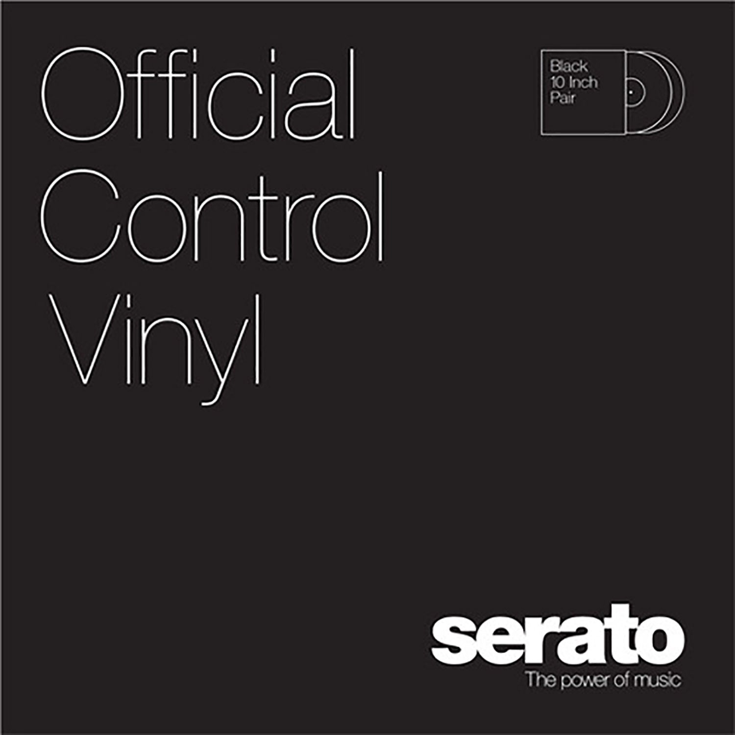 B-Stock: Serato SCV-PS-BLK-7S Pair of 7" Control Vinyl - Black by Serato
