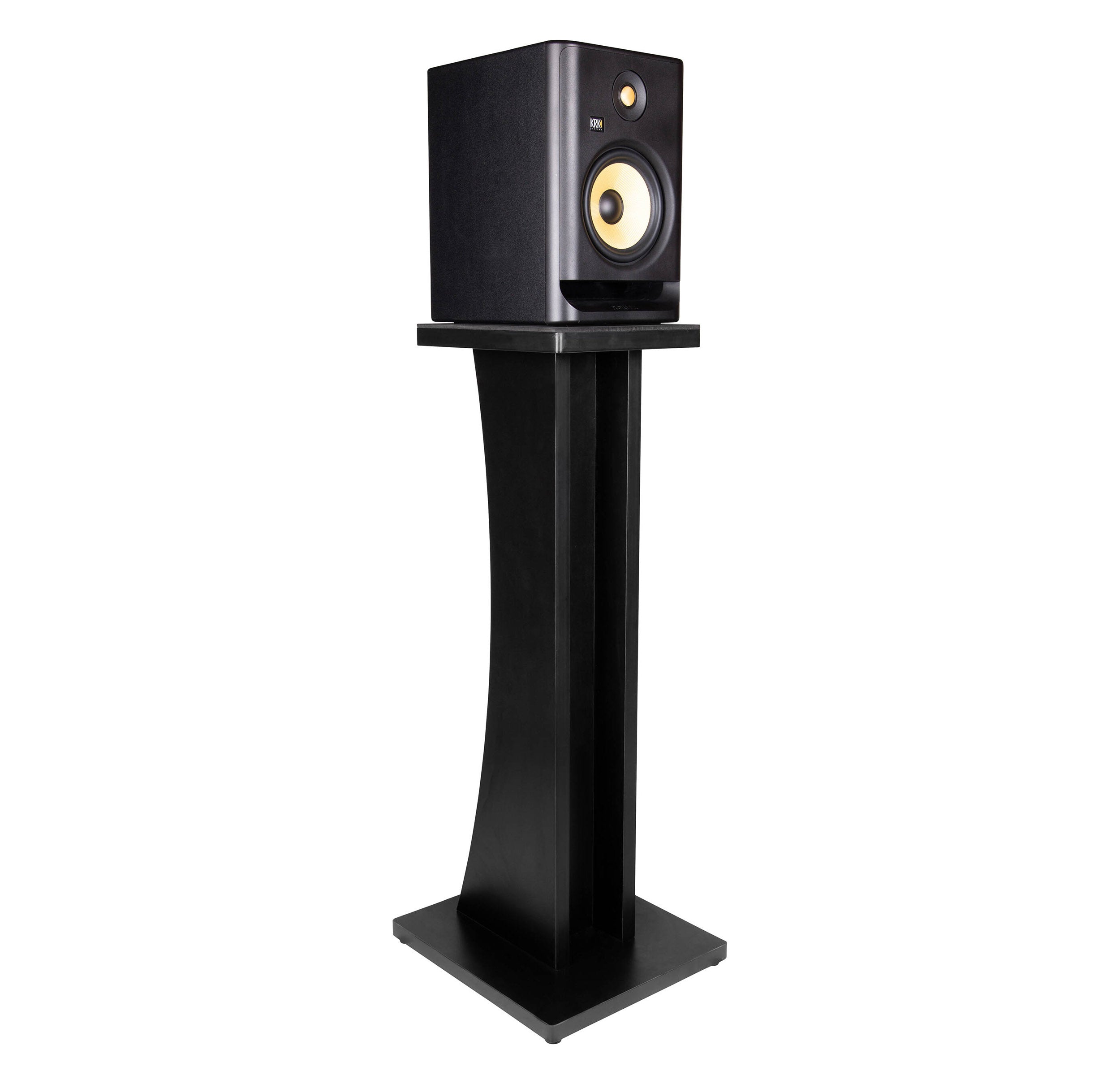 Gator GFW-ELITESPKSTMN-BLK Elite Series Floor Standing Studio Monitor Speaker - Black by Gator Cases