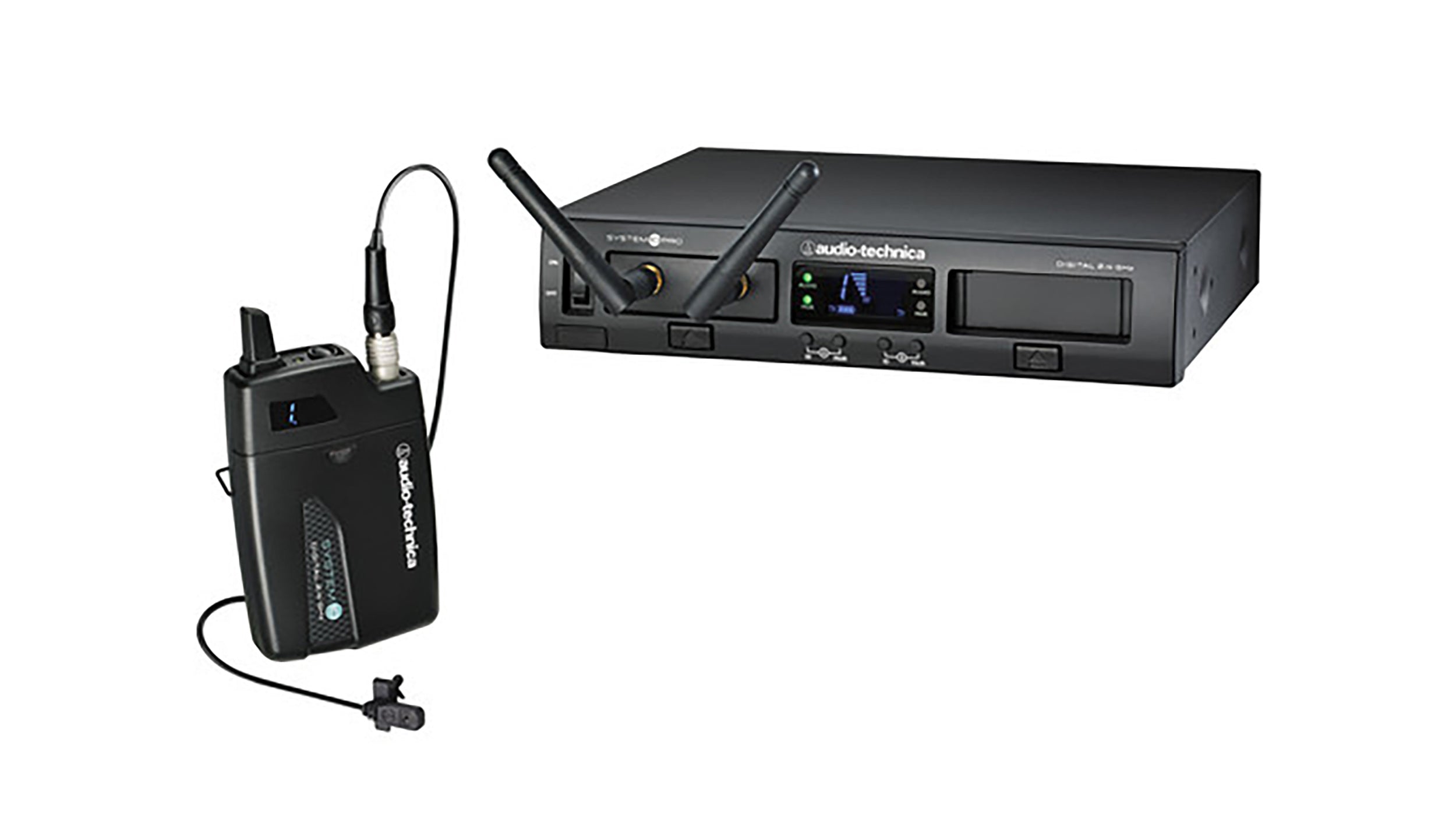 Audio-Technica ATW-1301/L, System 10 PRO Digital Wireless Omni Lavalier Microphone System - 2.4 GHz by Audio-Technica